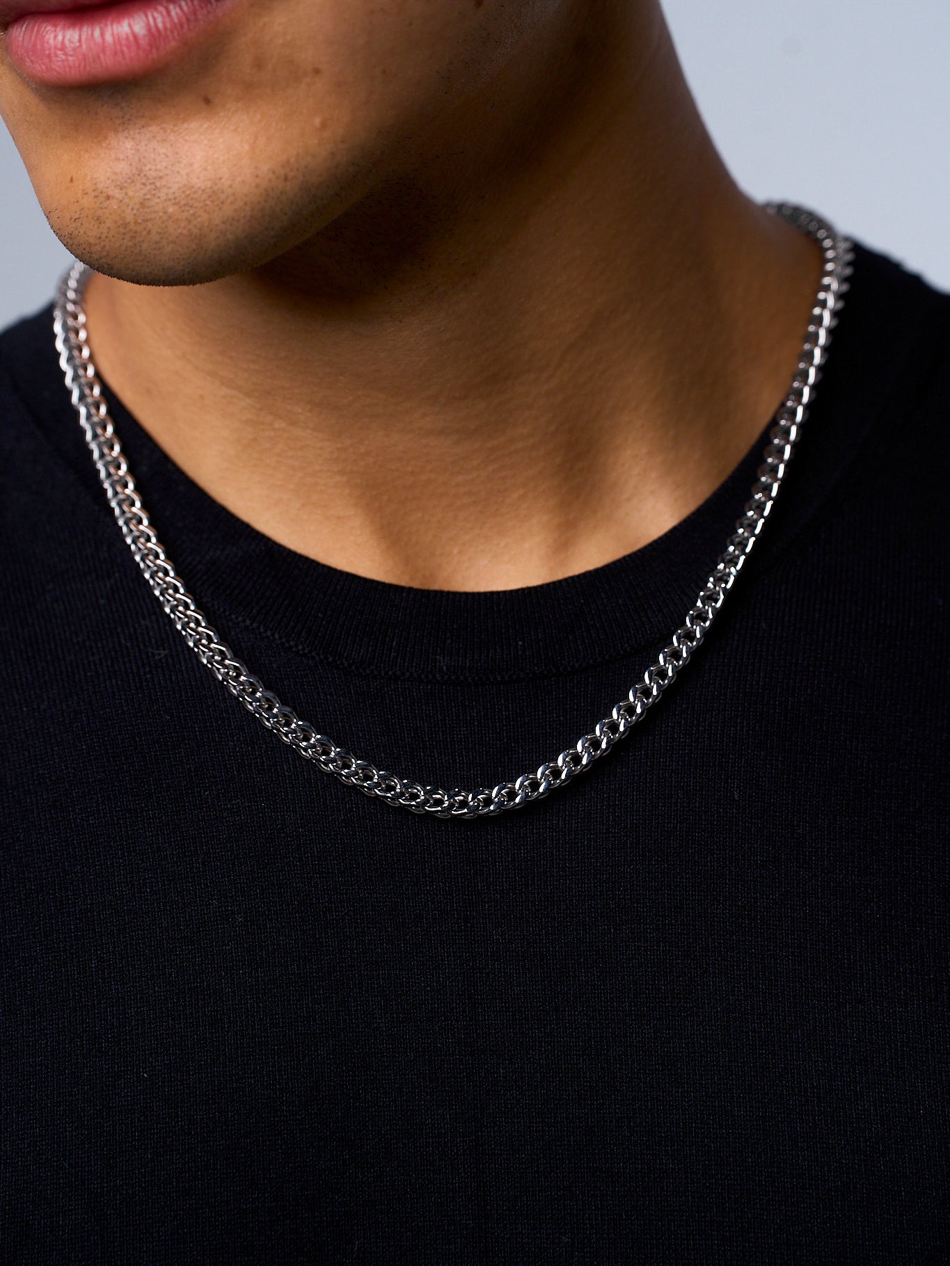 FRANCO CHAIN (WHITE GOLD) 5MM