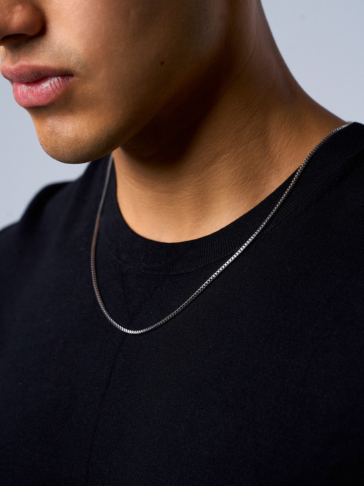 BOX CHAIN (WHITE GOLD) 2MM