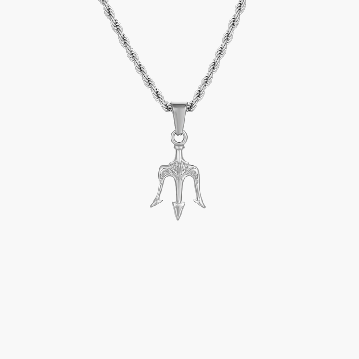 TRIDENT PENDANT (WHITE GOLD)