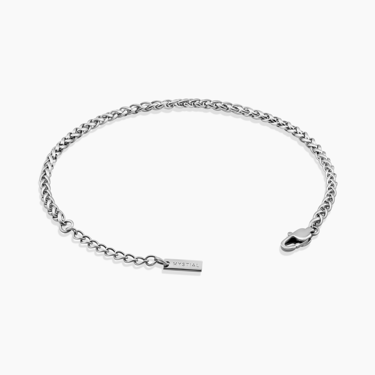 WHEAT BRACELET (WHITE GOLD) 3MM