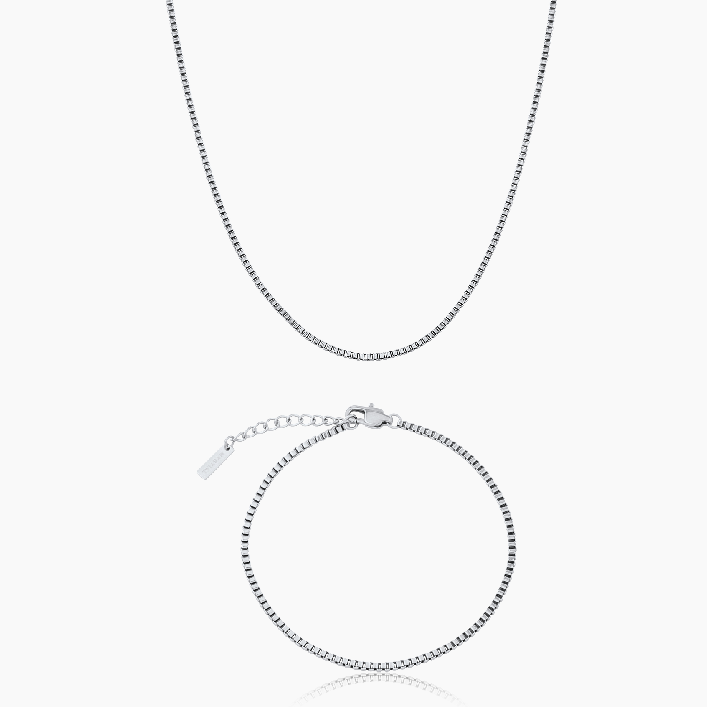 BOX SET (WHITE GOLD) 2MM