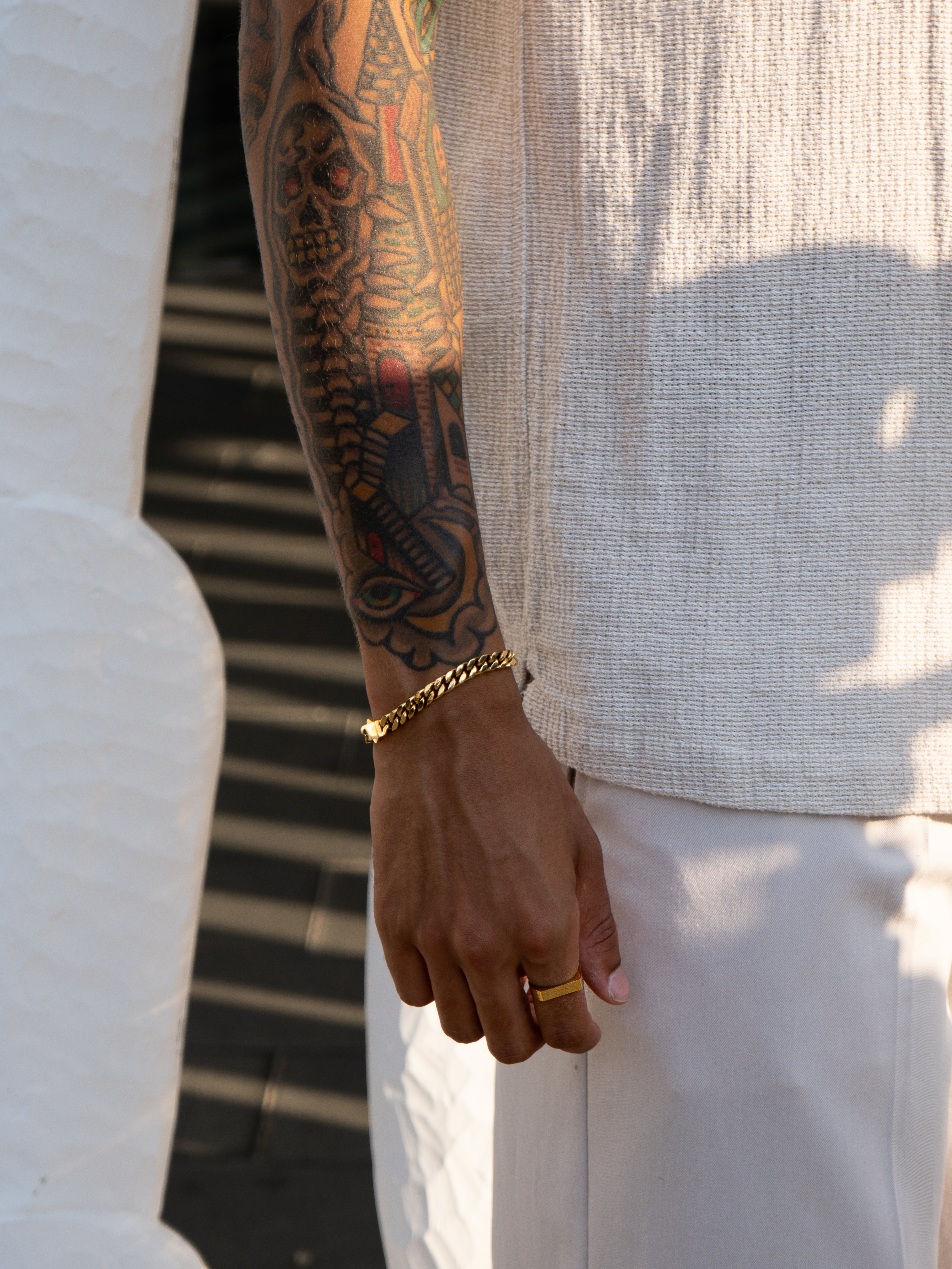 CUBAN BRACELET (GOLD) 7MM