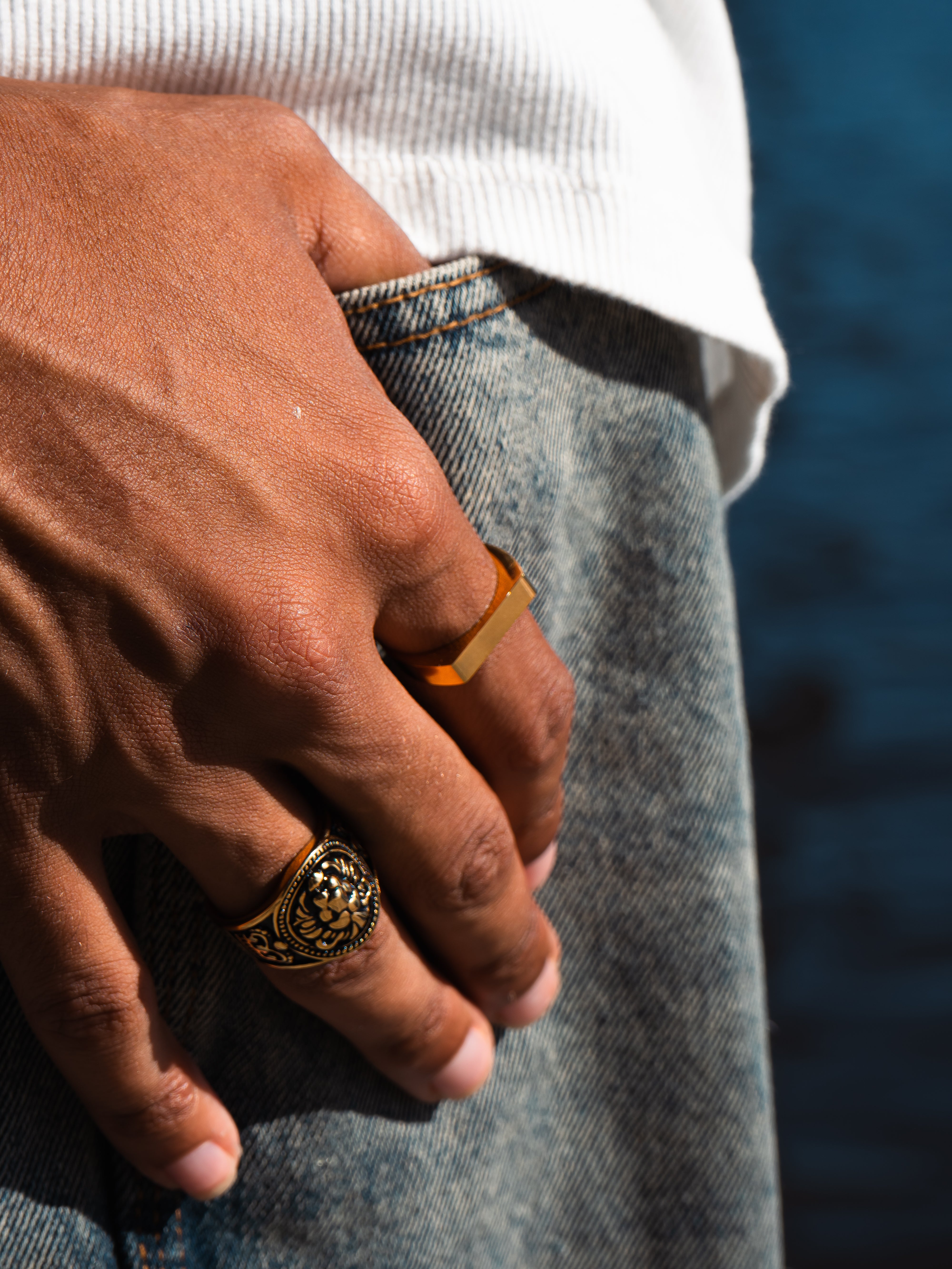 SLATE SIGNET RING (GOLD)