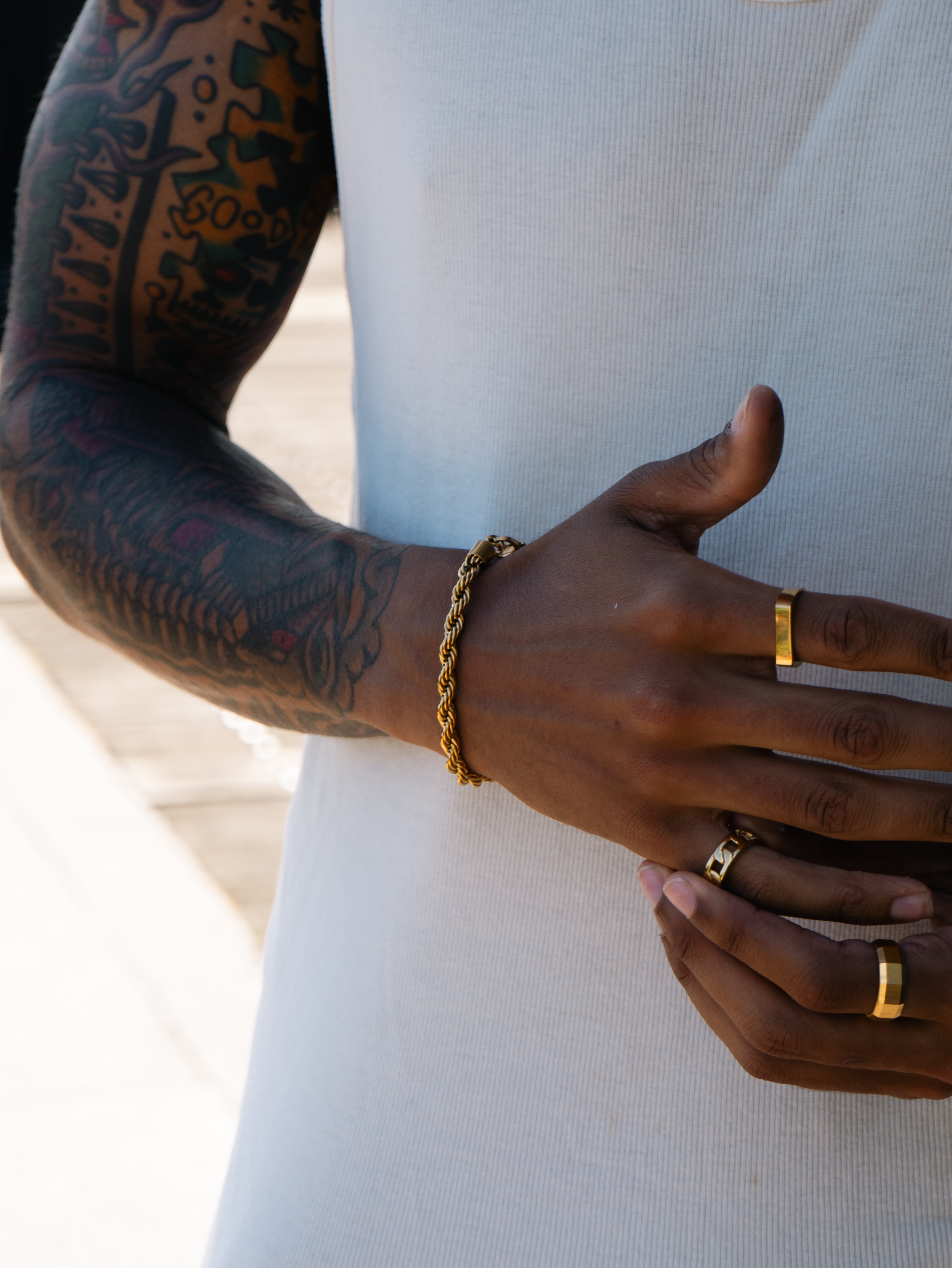 ROPE BRACELET (GOLD) 5MM