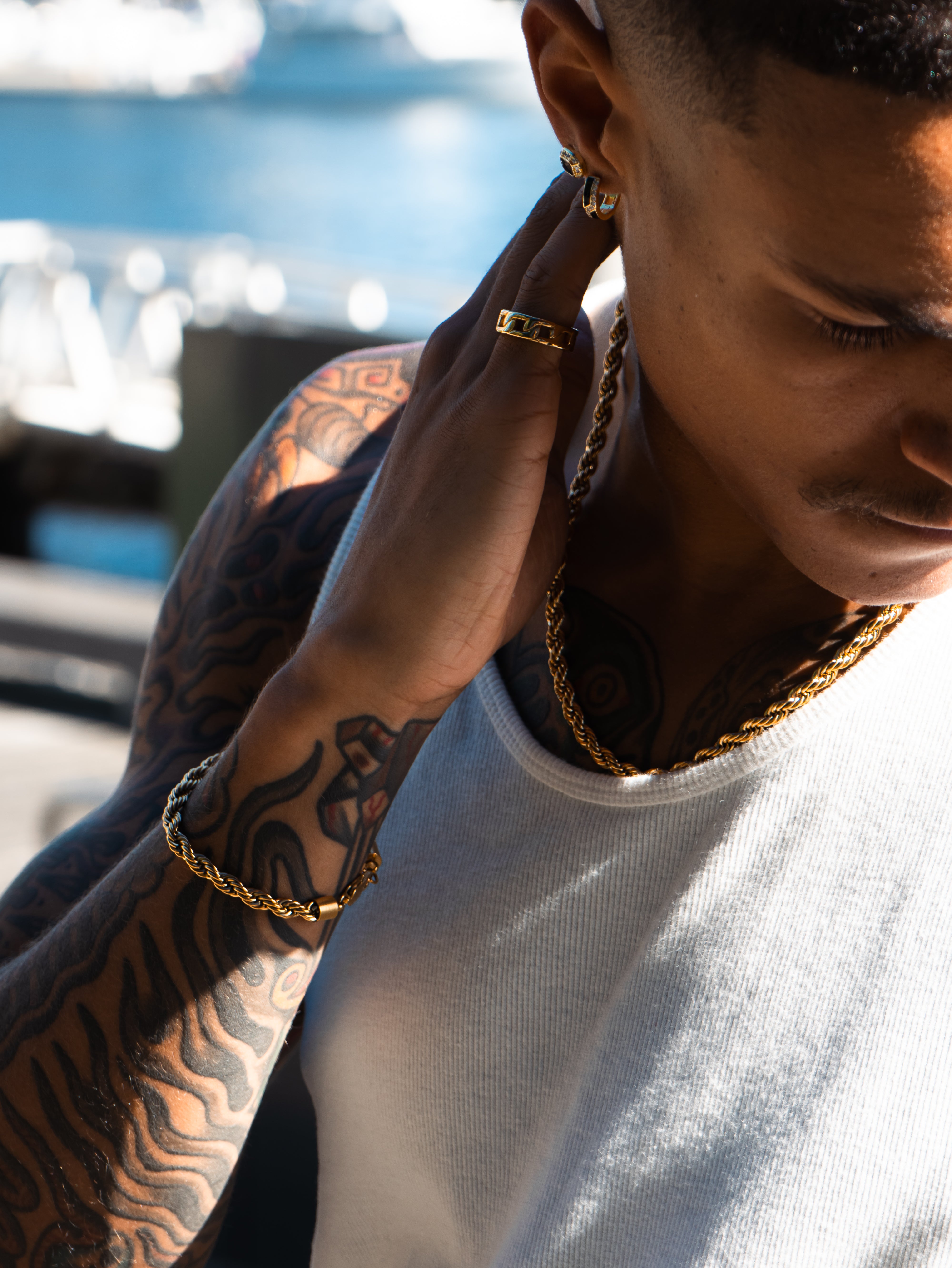 ROPE BRACELET (GOLD) 5MM