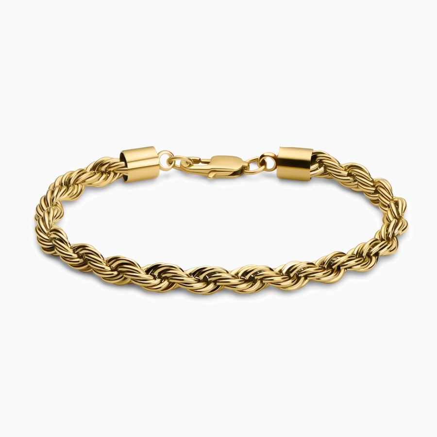 ROPE BRACELET (GOLD) 5MM
