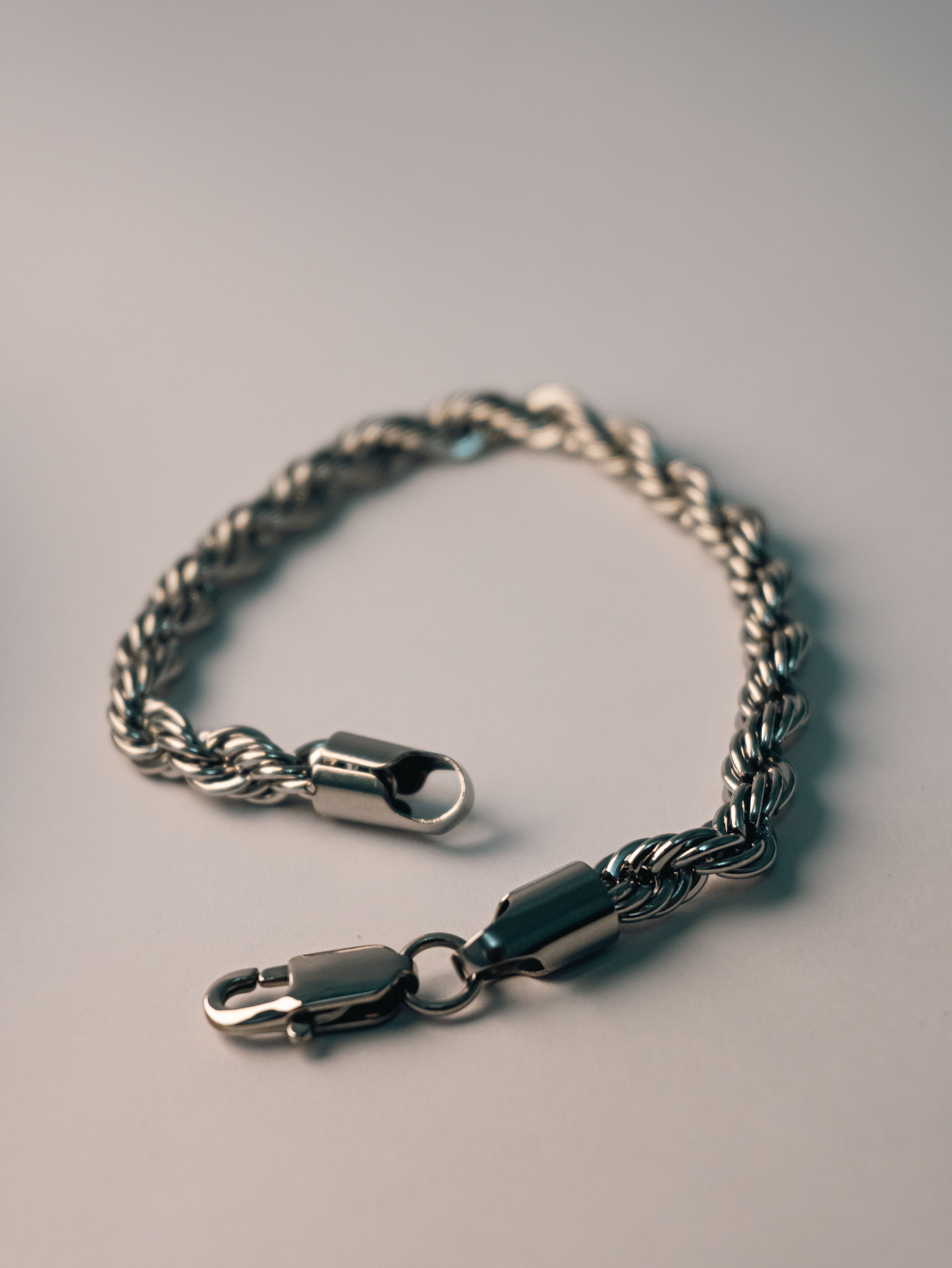 ROPE BRACELET (WHITE GOLD) 5MM