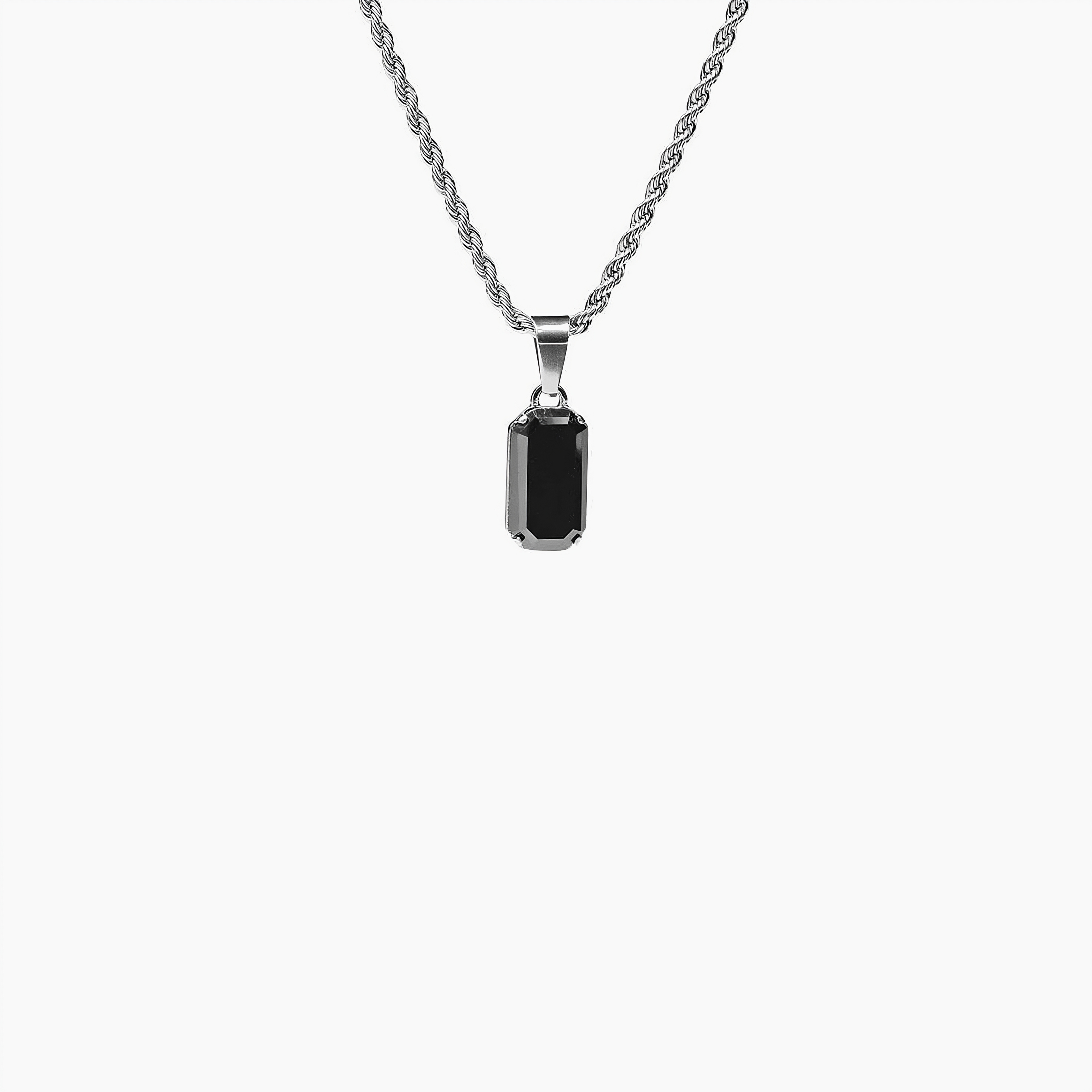 NOVA ONYX PENDANT (WHITE GOLD)
