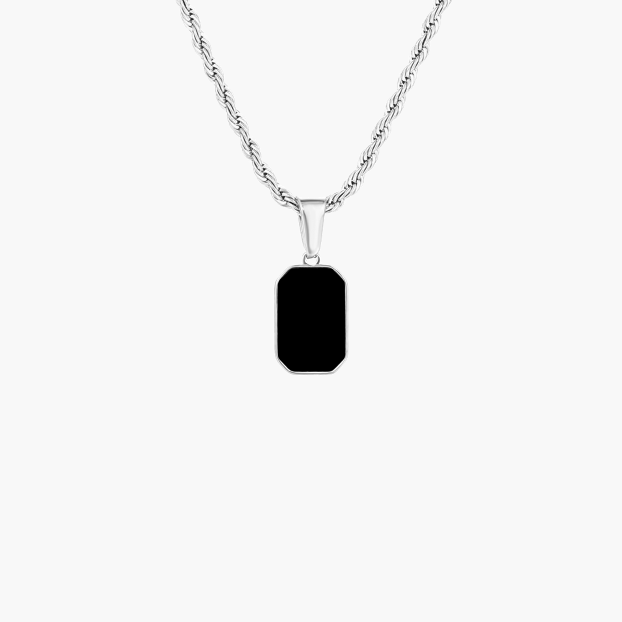 ARC ONYX PENDANT (WHITE GOLD)