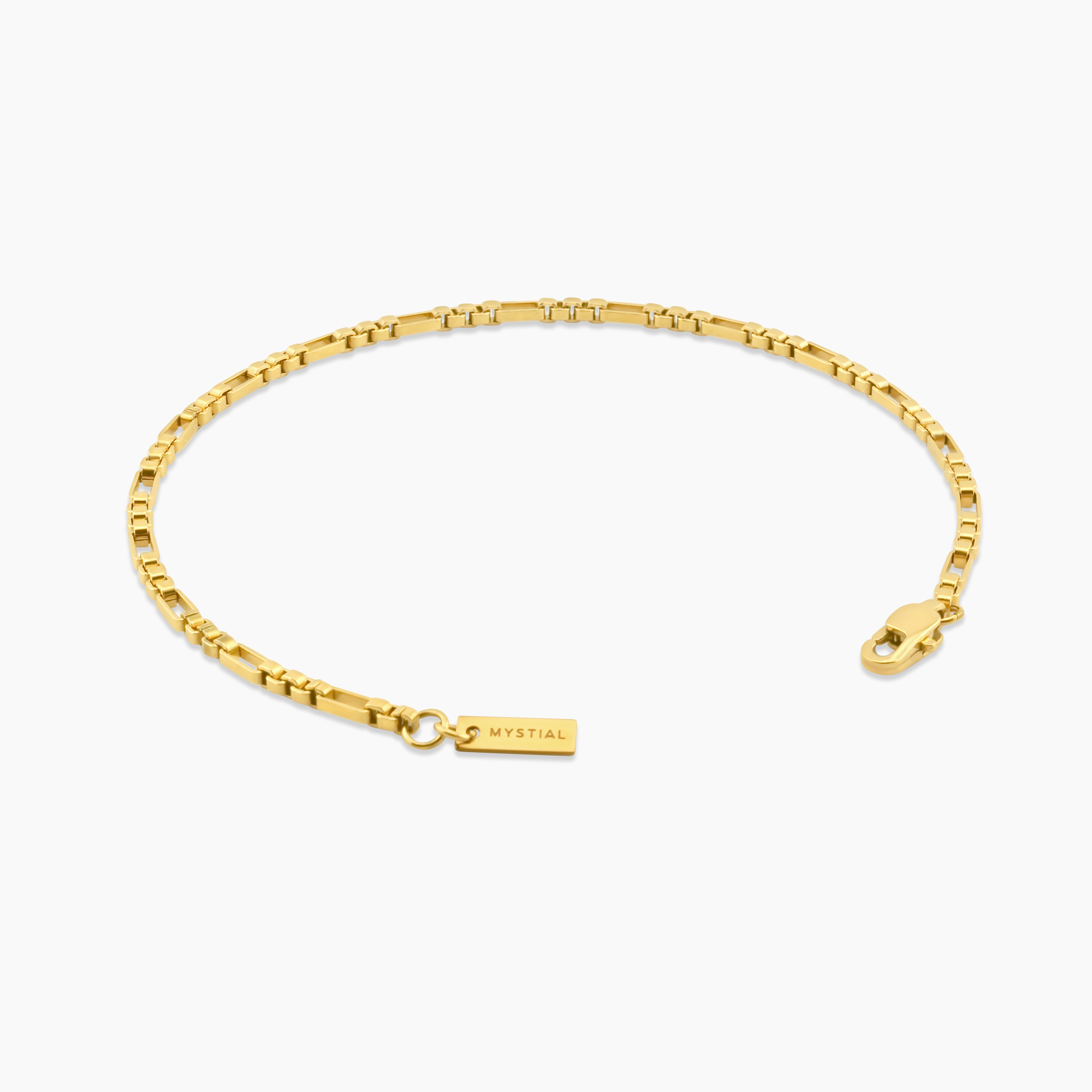 AUREN BOX BRACELET (GOLD) 2.5MM