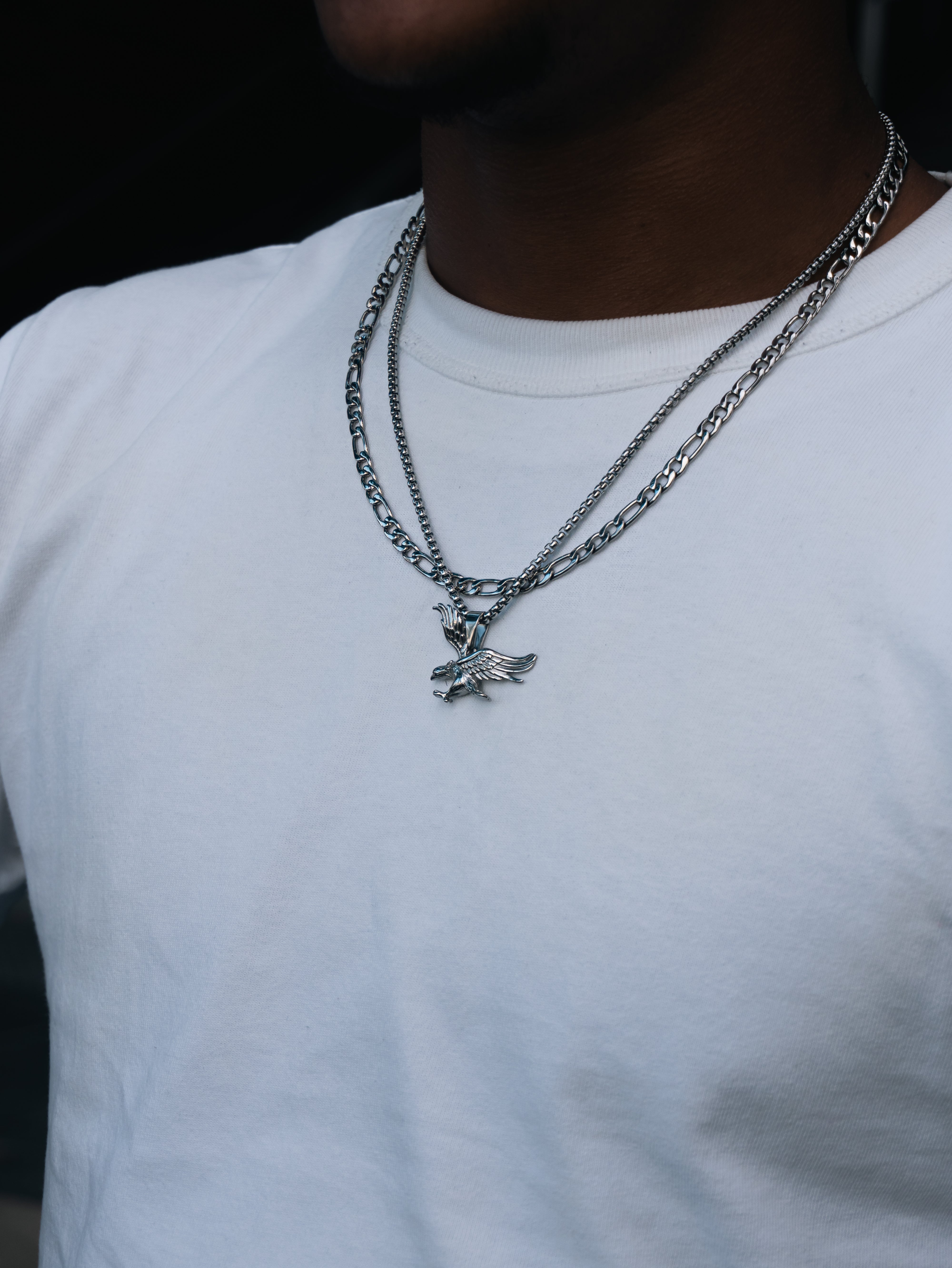 EAGLE PENDANT (WHITE GOLD)