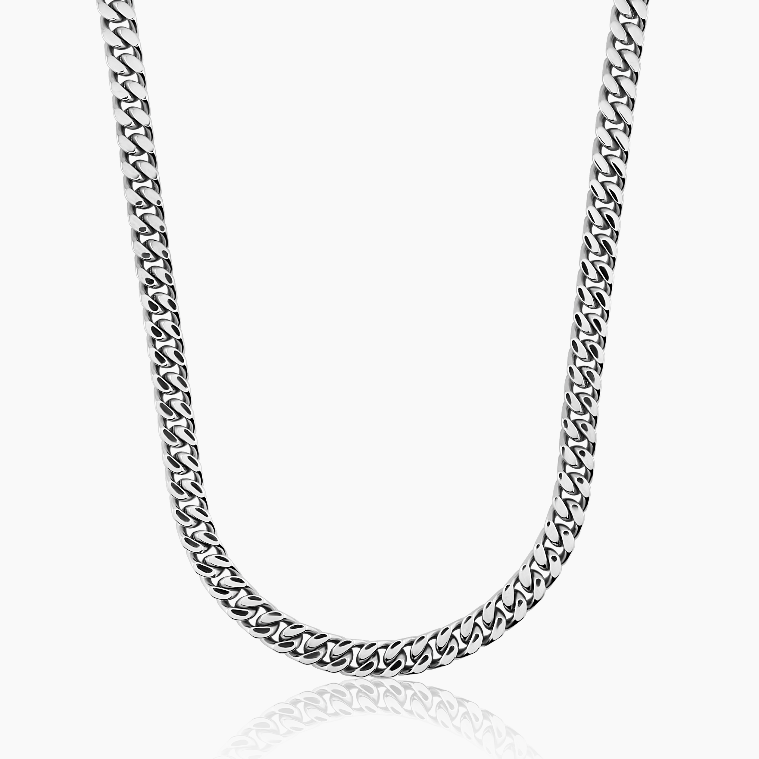 CUBAN CHAIN (WHITE GOLD) 7MM