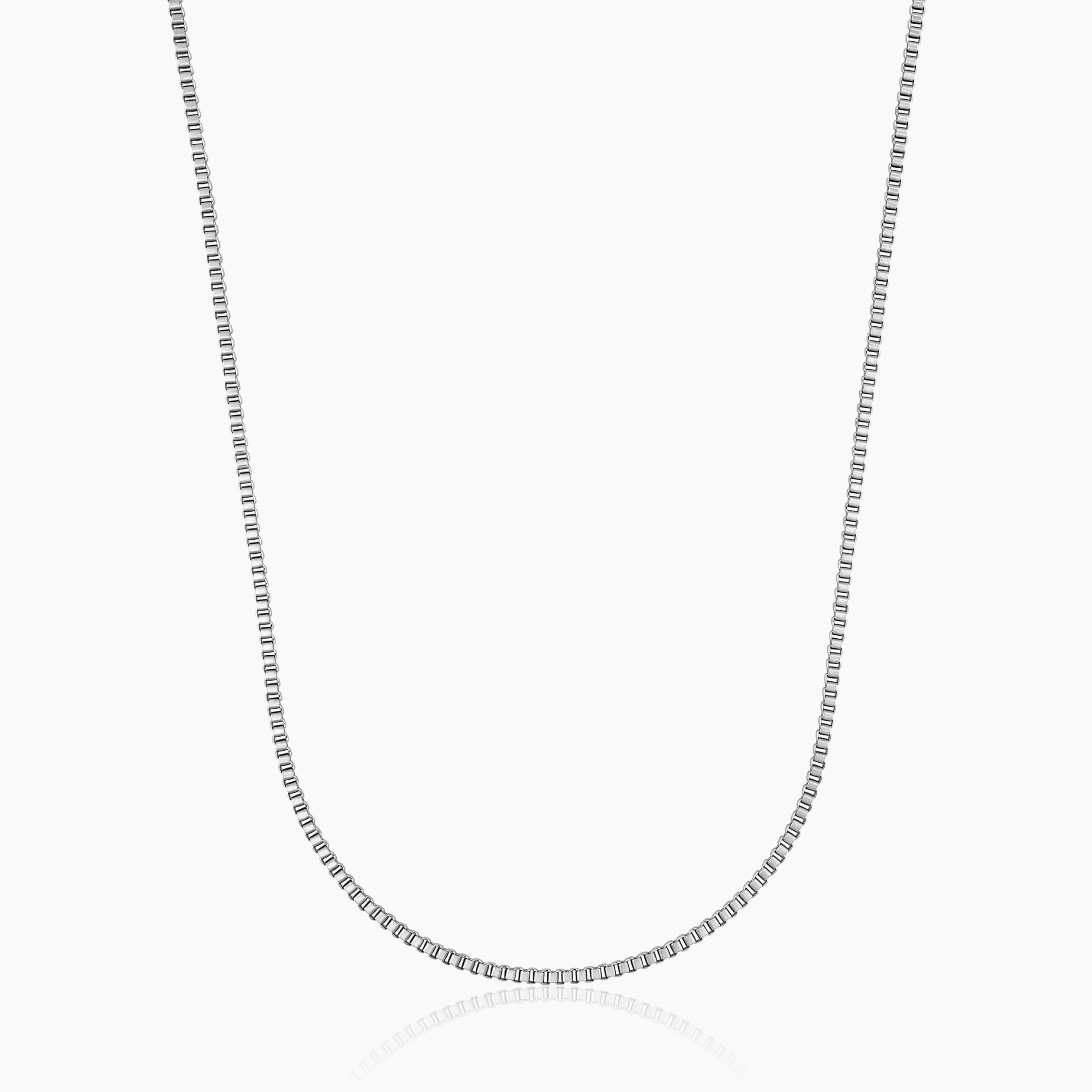 BOX CHAIN (WHITE GOLD) 2MM