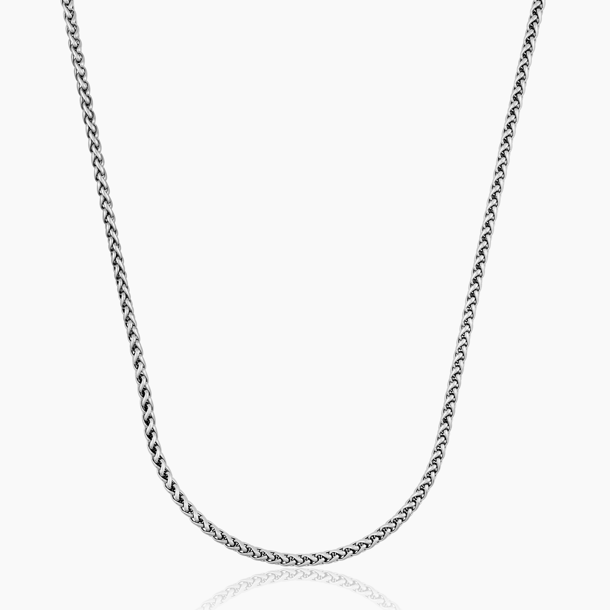 WHEAT CHAIN (WHITE GOLD) 3MM