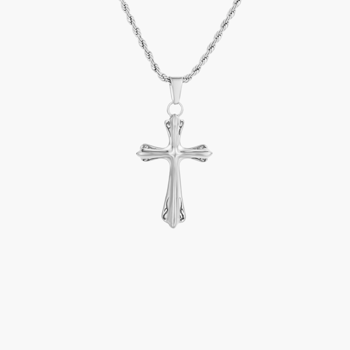 AXEN CROSS (WHITE GOLD)