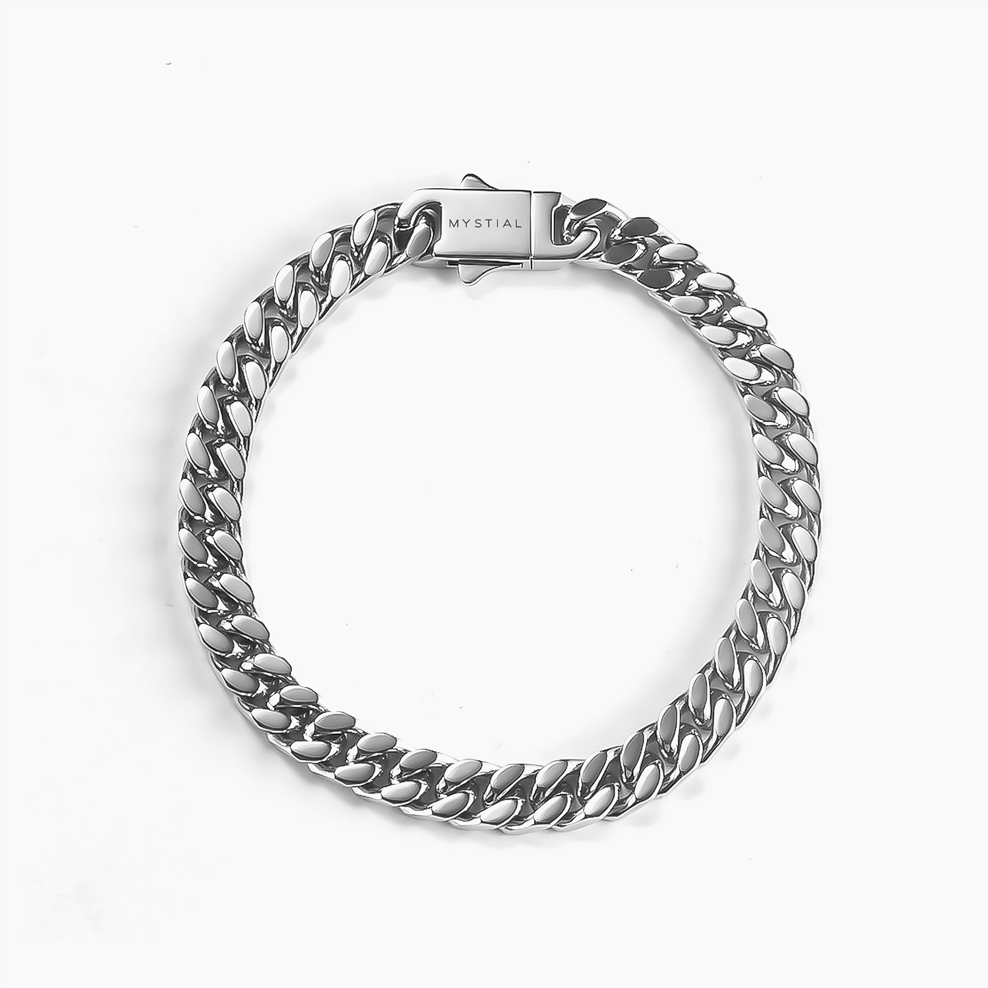 CUBAN BRACELET (WHITE GOLD) 7MM