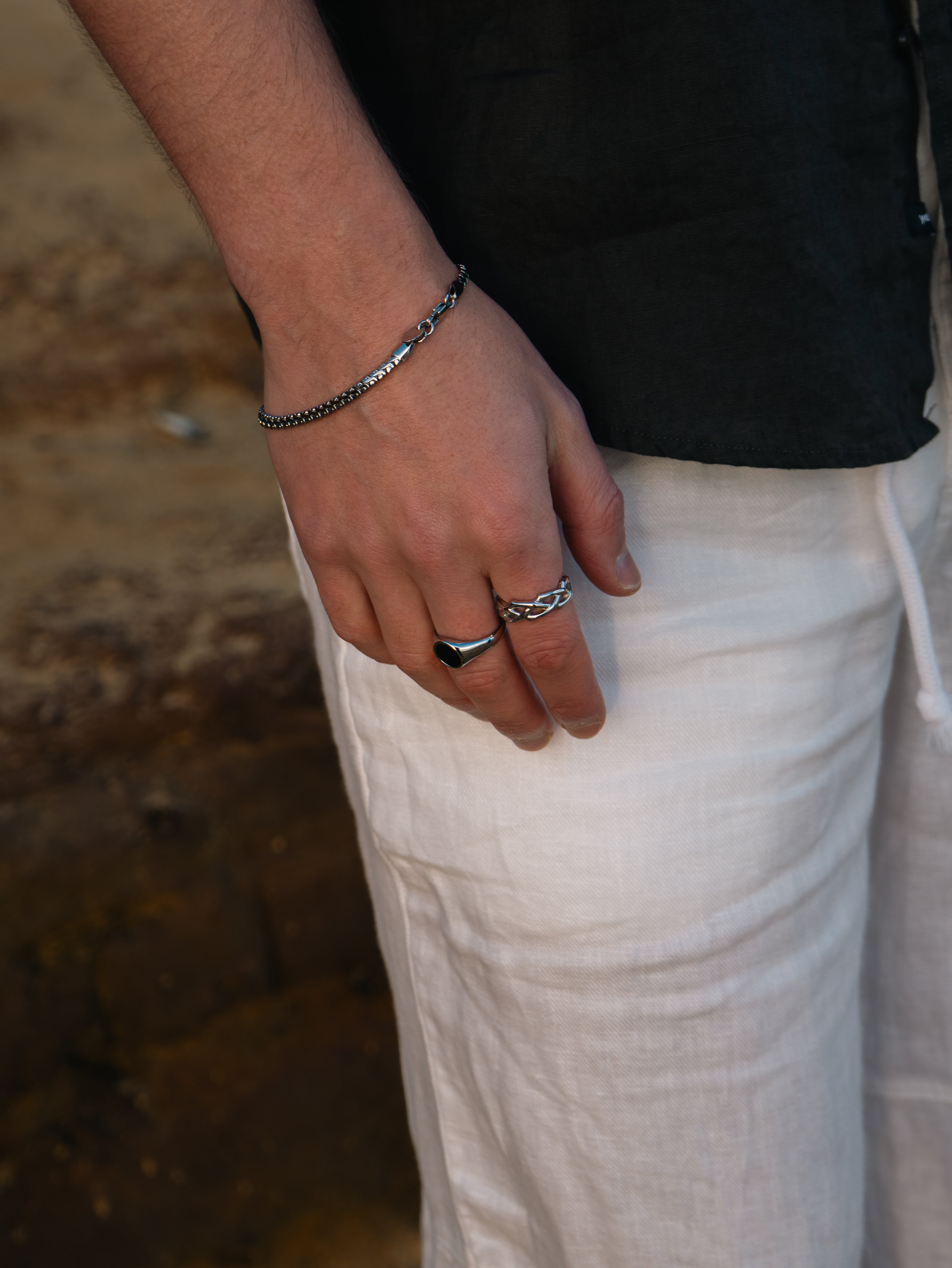 SNAKE BRACELET (WHITE GOLD) 4MM