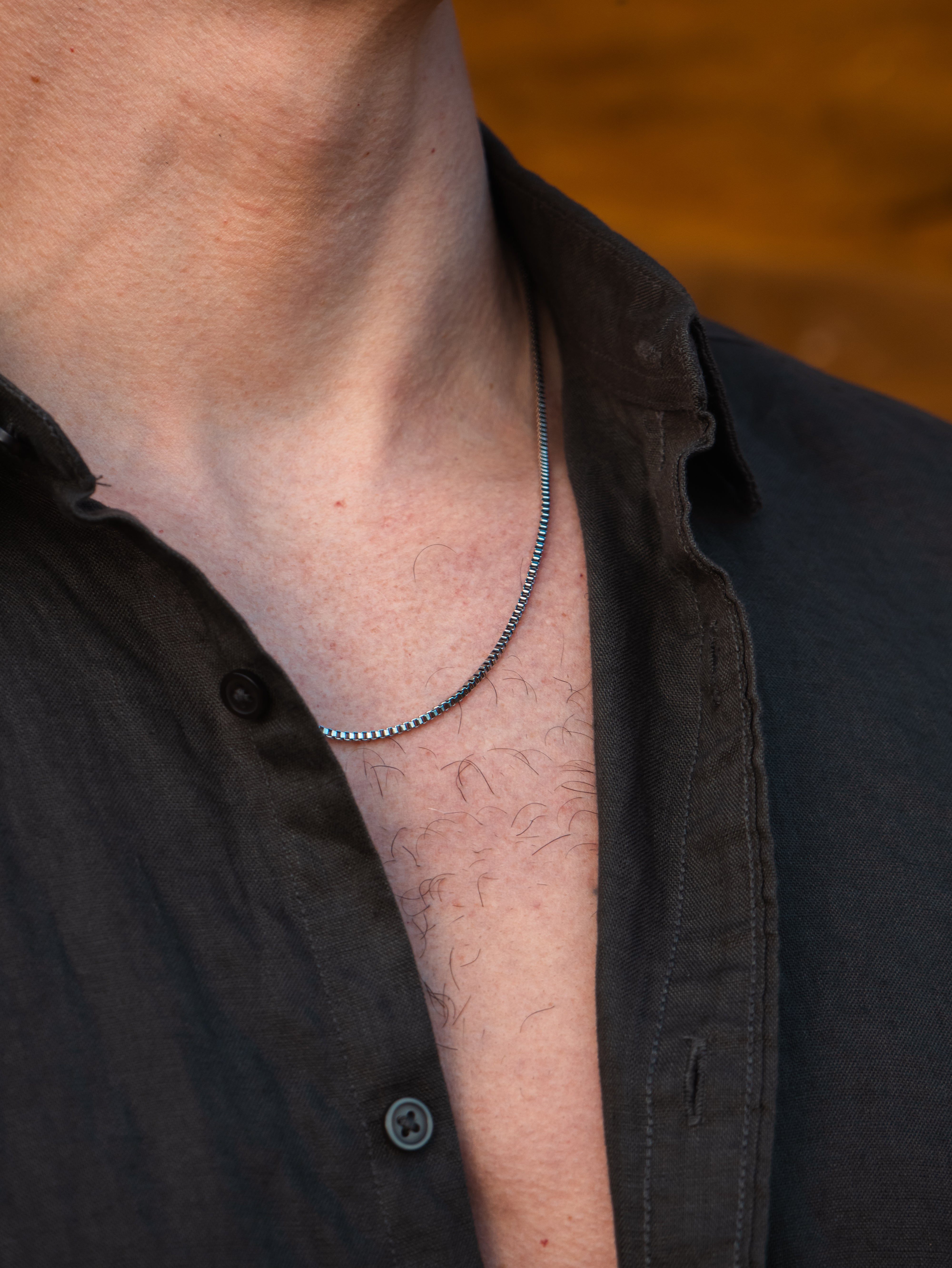 BOX CHAIN (WHITE GOLD) 2MM