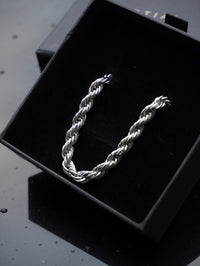 ROPE BRACELET (WHITE GOLD) 5MM