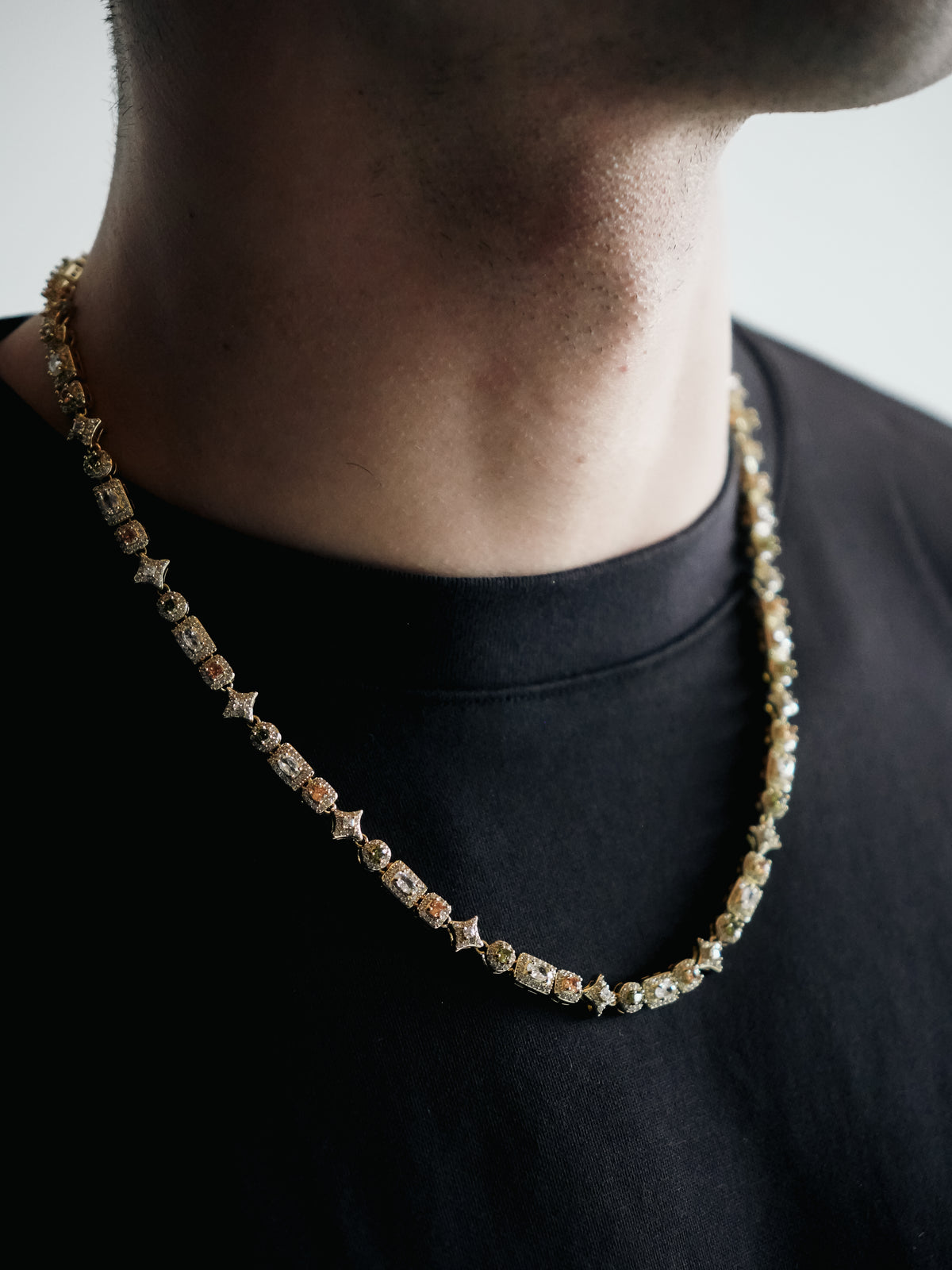 RIVIERA GEMSTONE CHAIN (GOLD) 5MM