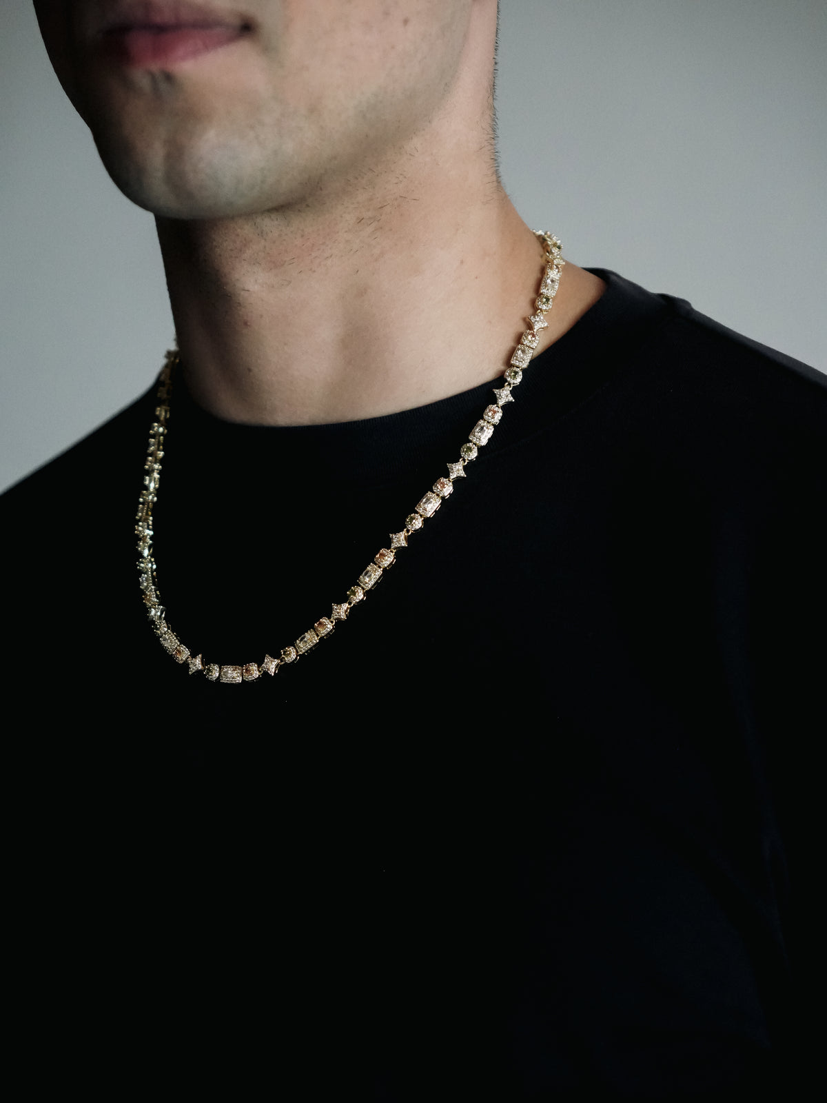 RIVIERA GEMSTONE CHAIN (GOLD) 5MM