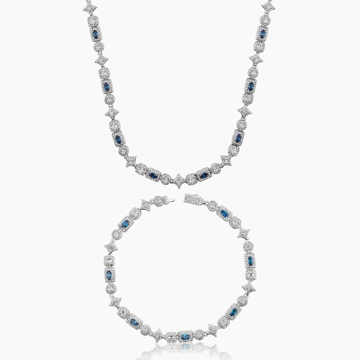 MARIS GEMSTONE SET (WHITE GOLD) 5MM