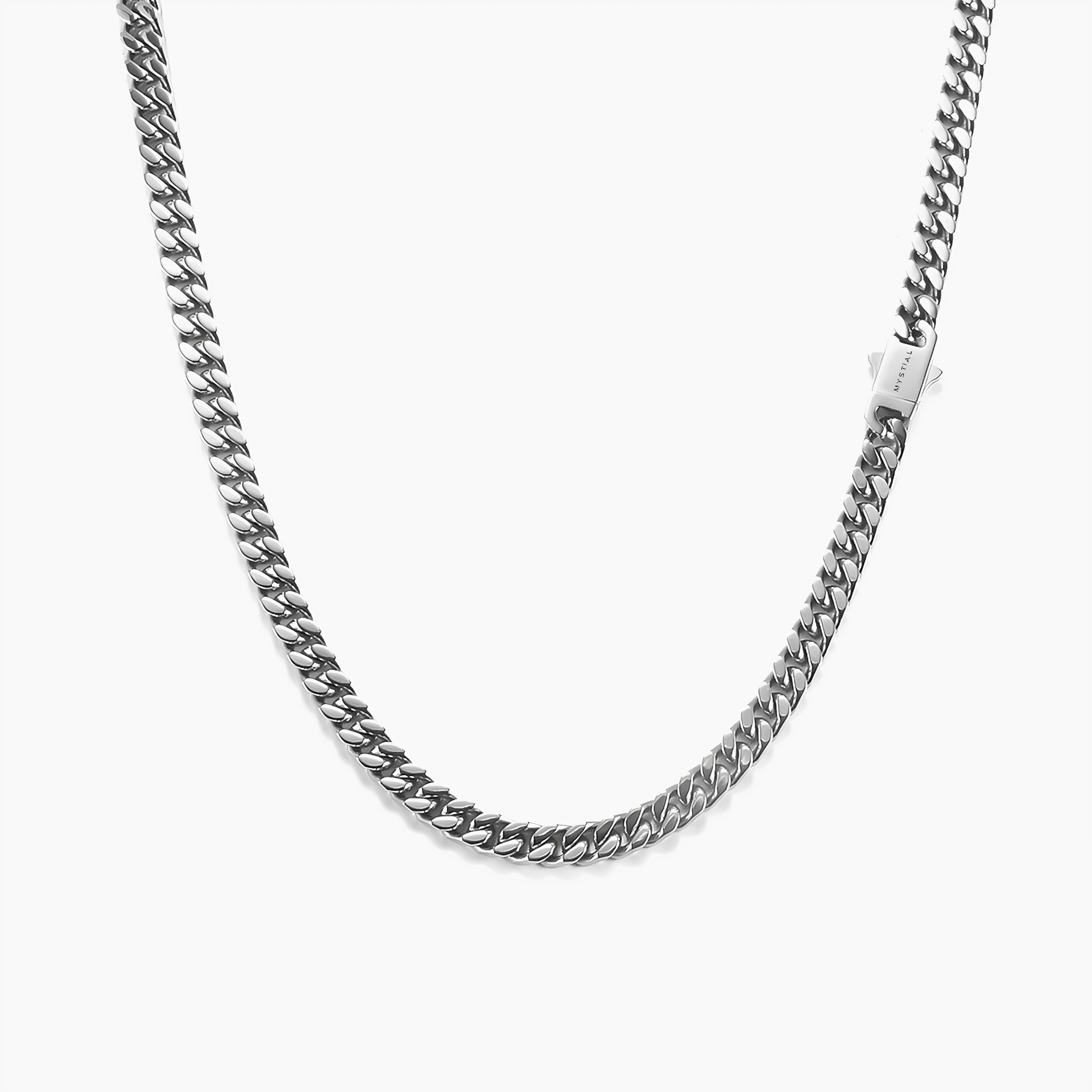 CUBAN CHAIN (WHITE GOLD) 7MM