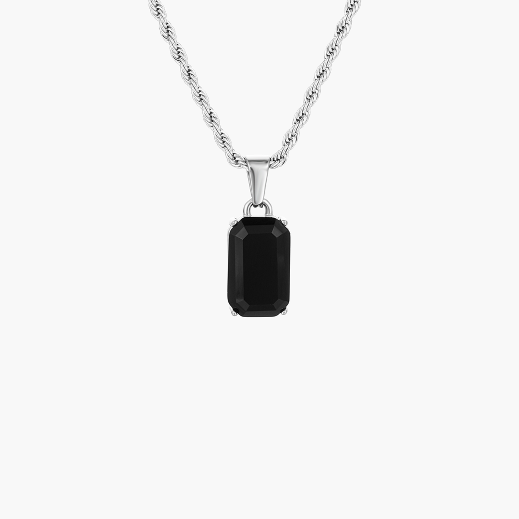 NOVA ONYX PENDANT (WHITE GOLD)