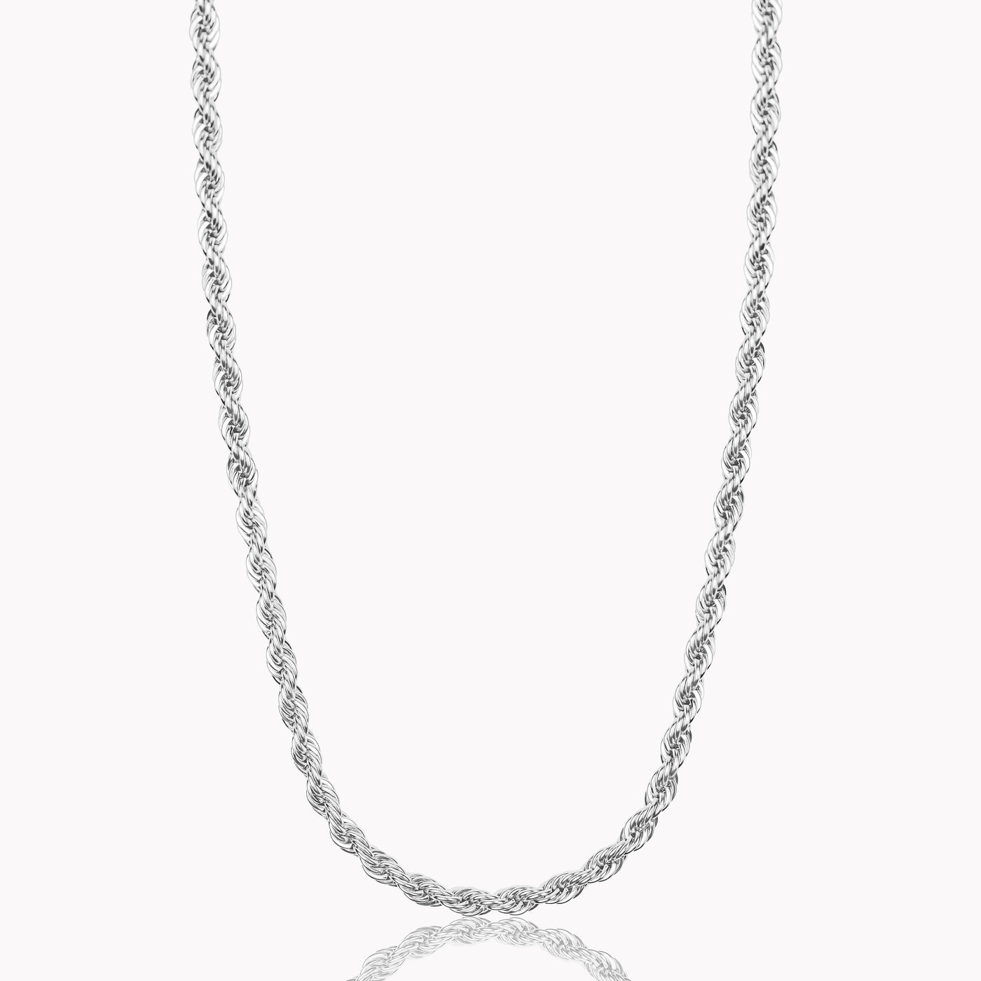 ROPE CHAIN (WHITE GOLD) 3MM