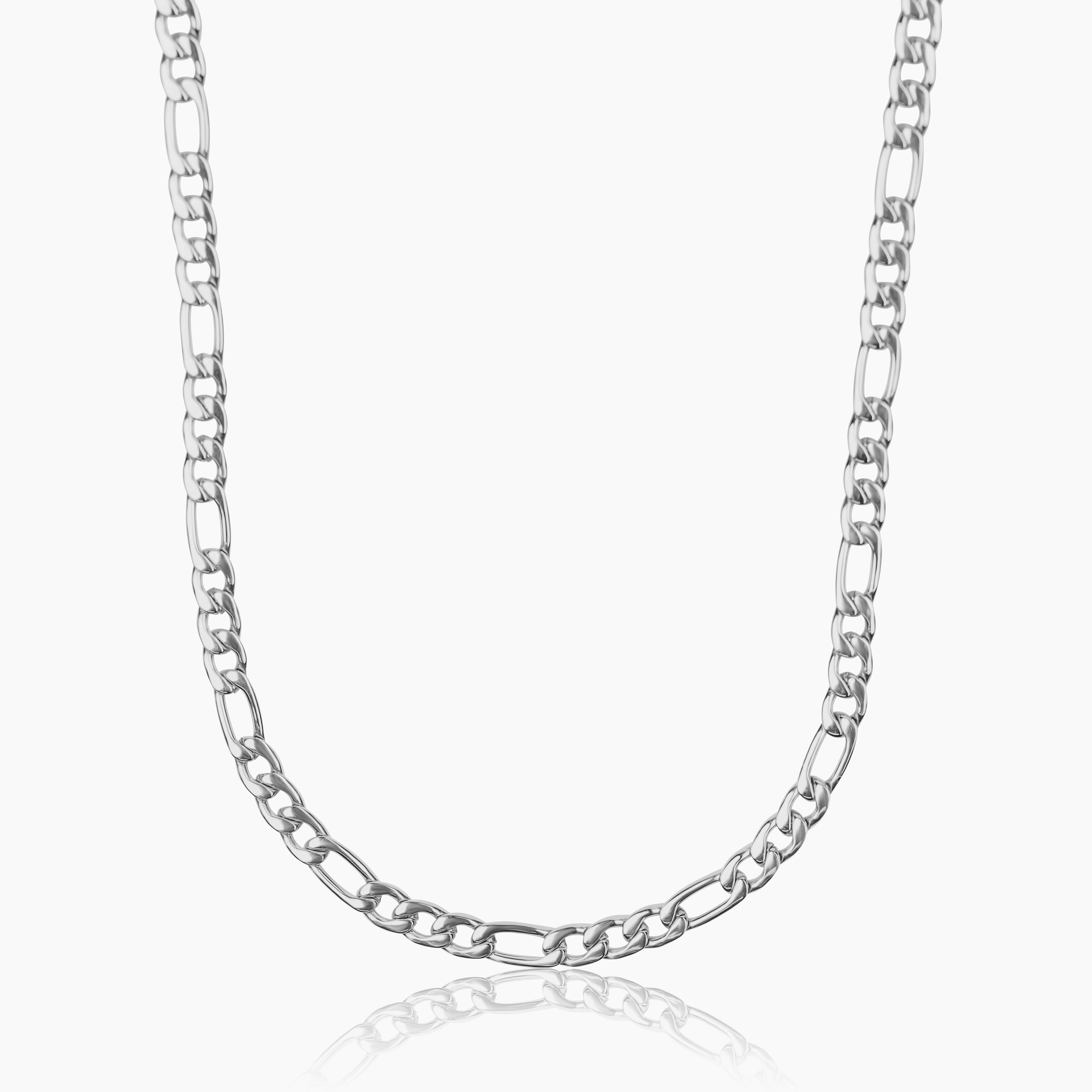 FIGARO CHAIN (WHITE GOLD) 5MM
