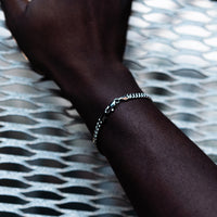 CUBAN BRACELET (WHITE GOLD) 5MM