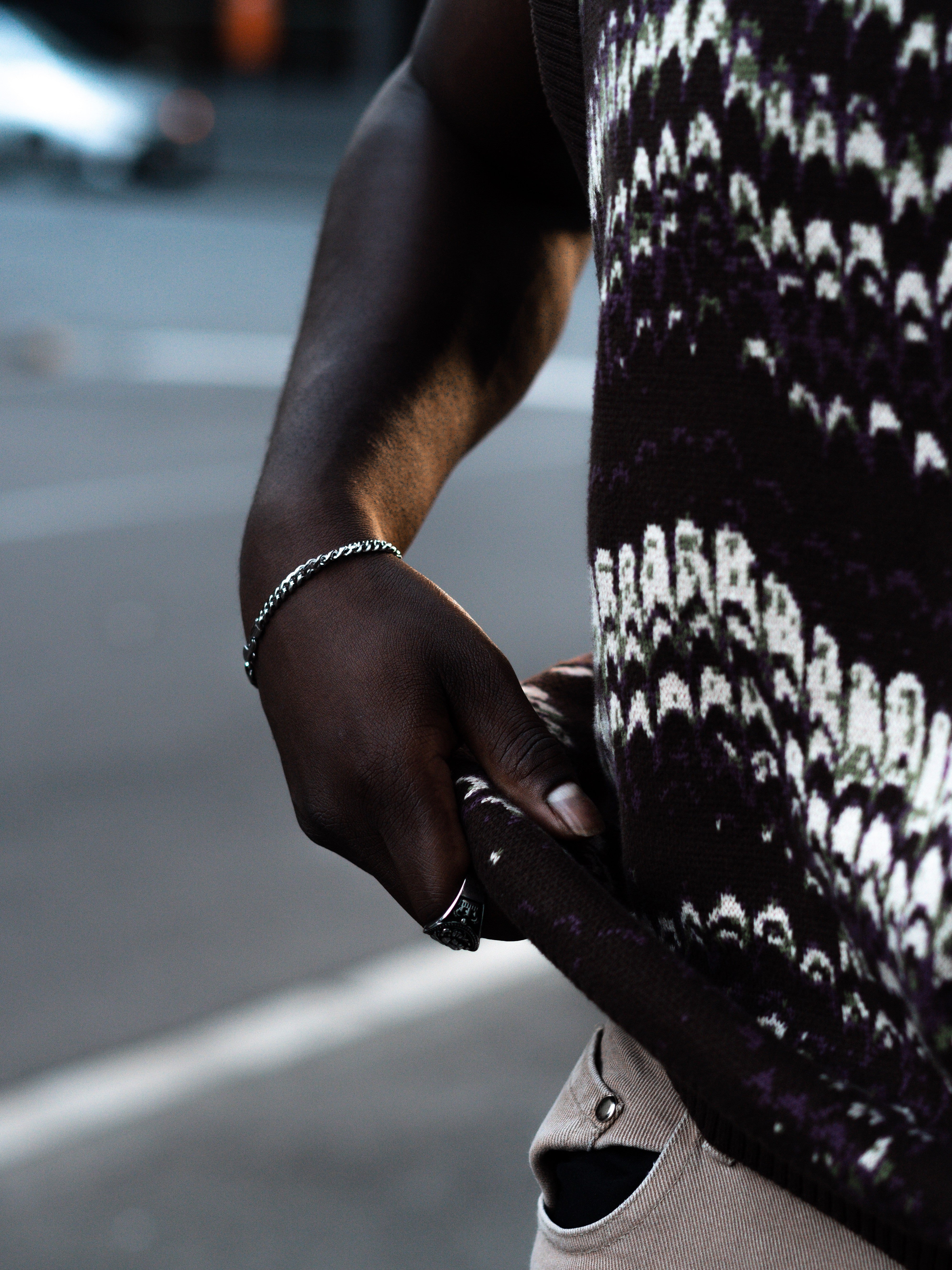 CUBAN BRACELET (WHITE GOLD) 5MM