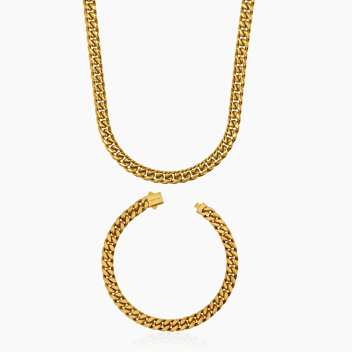 CUBAN SET (GOLD) 7MM