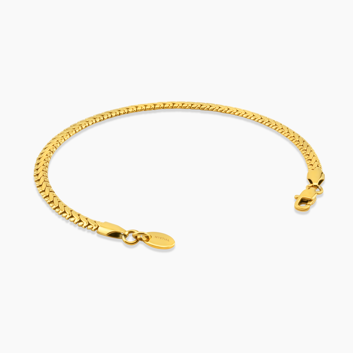 SNAKE BRACELET (GOLD) 4MM