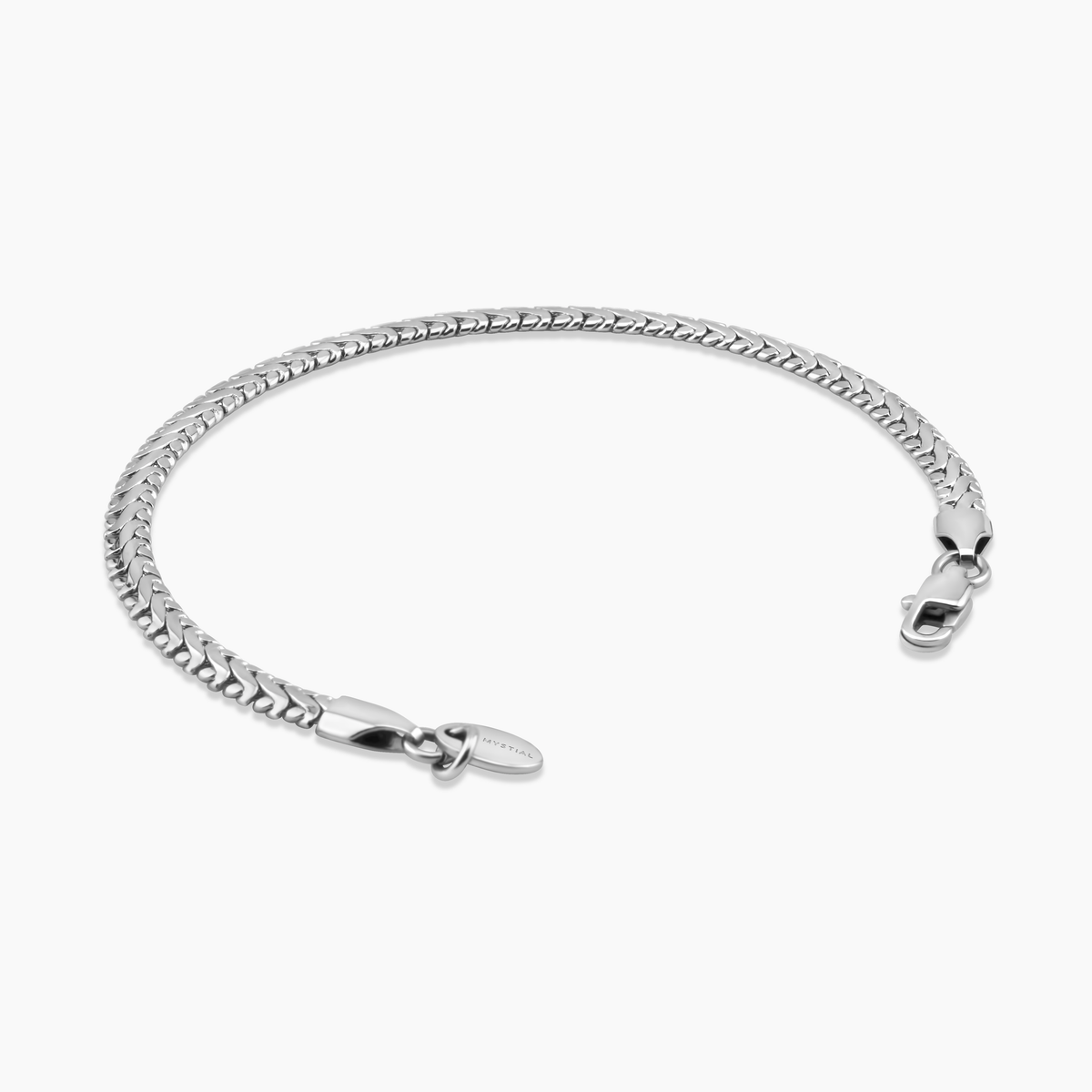 SNAKE BRACELET (WHITE GOLD) 4MM