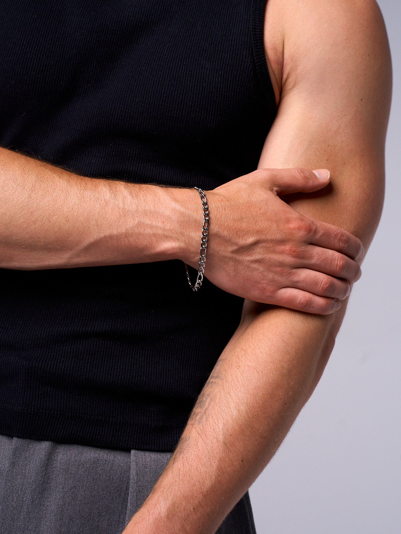 FIGARO BRACELET (WHITE GOLD) 5MM