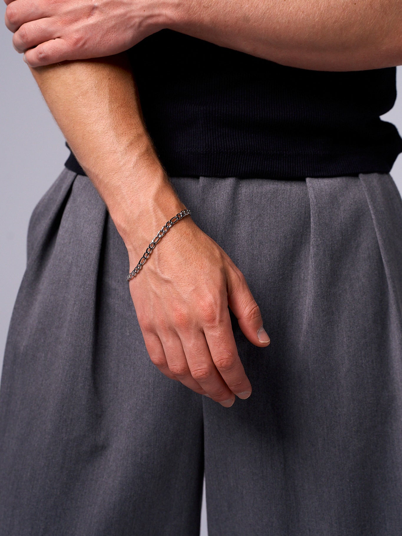 FIGARO BRACELET (WHITE GOLD) 5MM