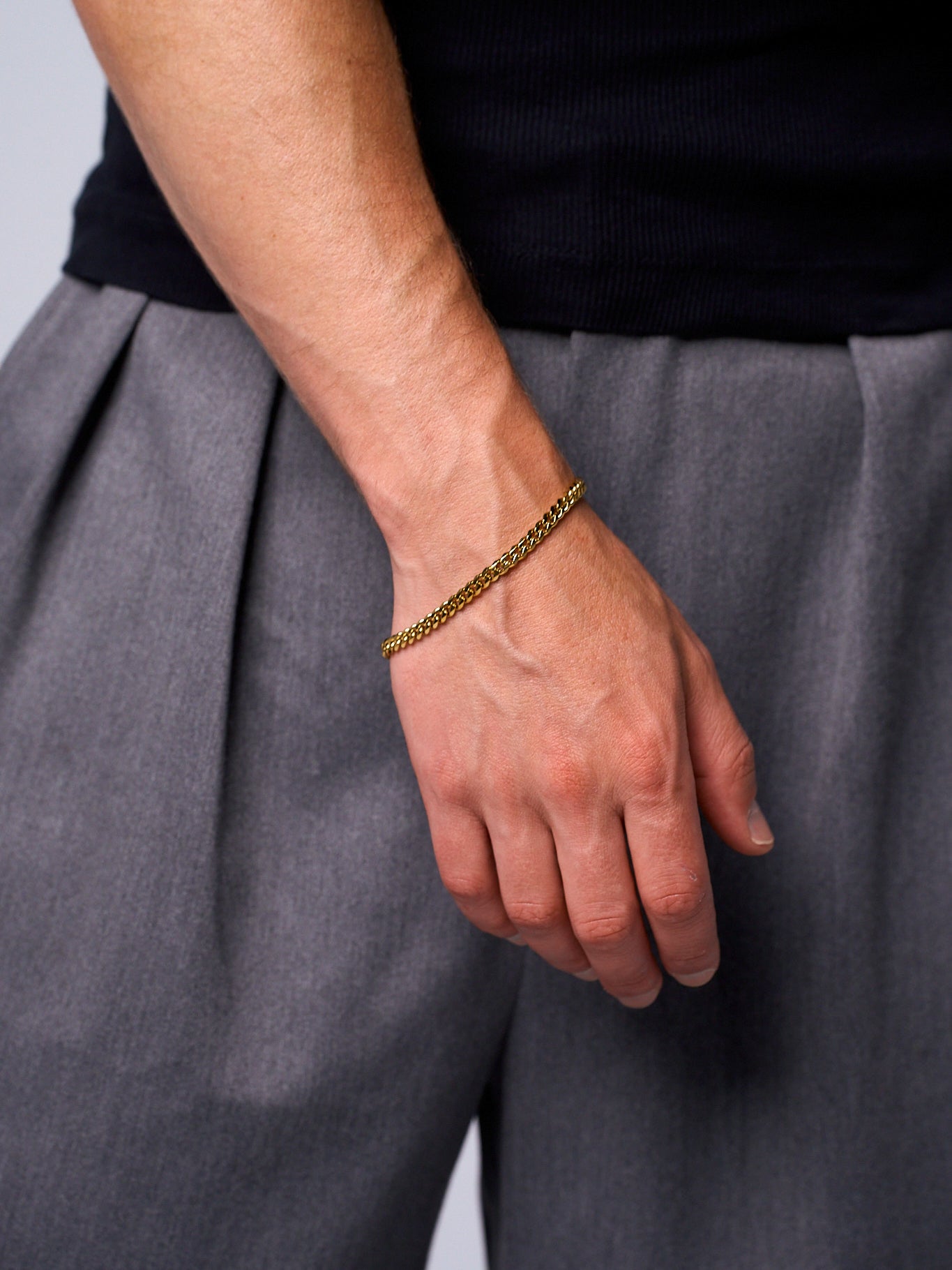 CUBAN BRACELET (GOLD) 5MM