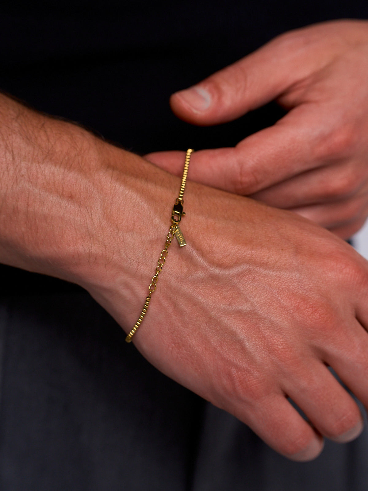 BOX BRACELET (GOLD) 2MM