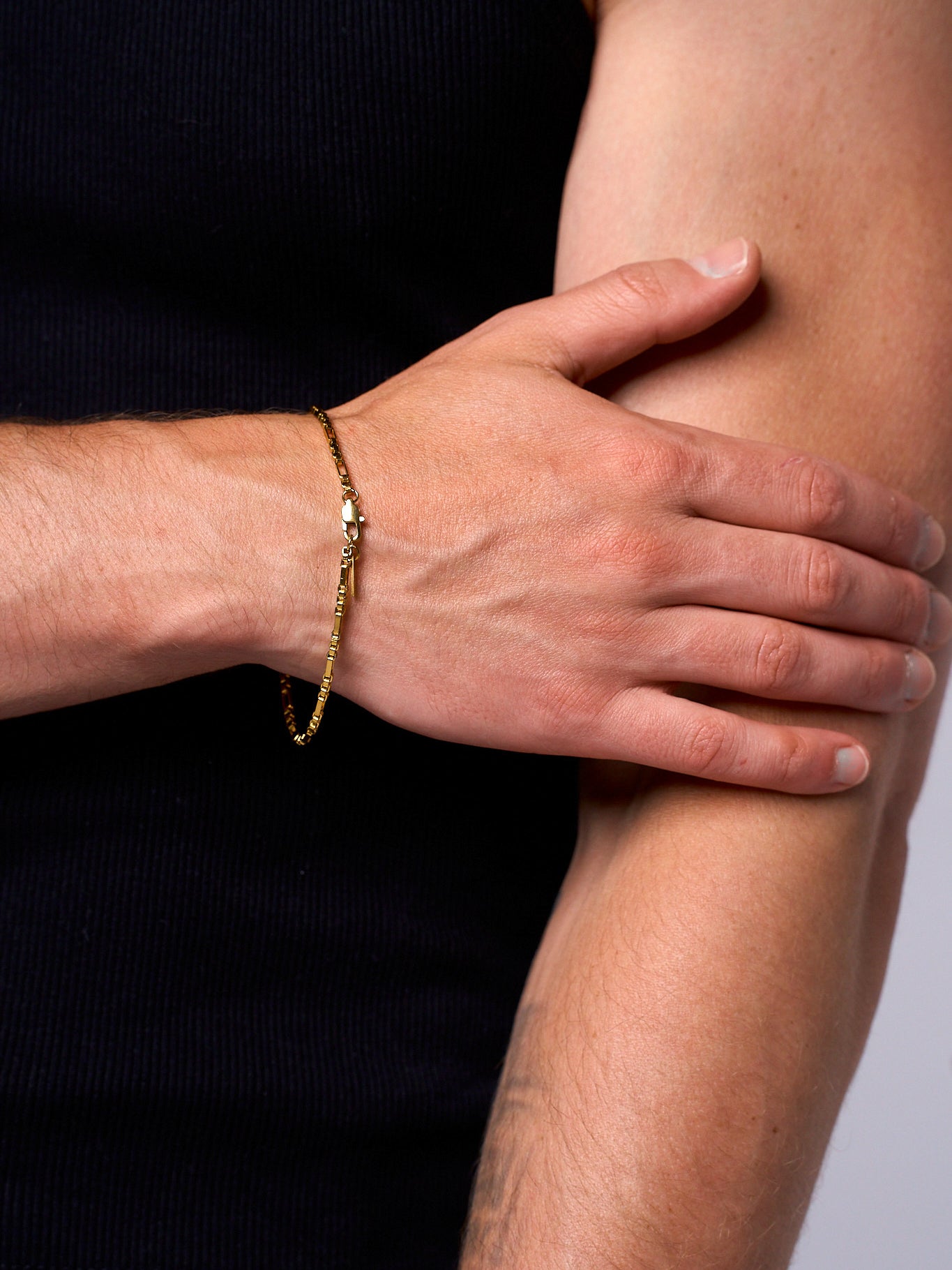 AUREN BOX BRACELET (GOLD) 2.5MM
