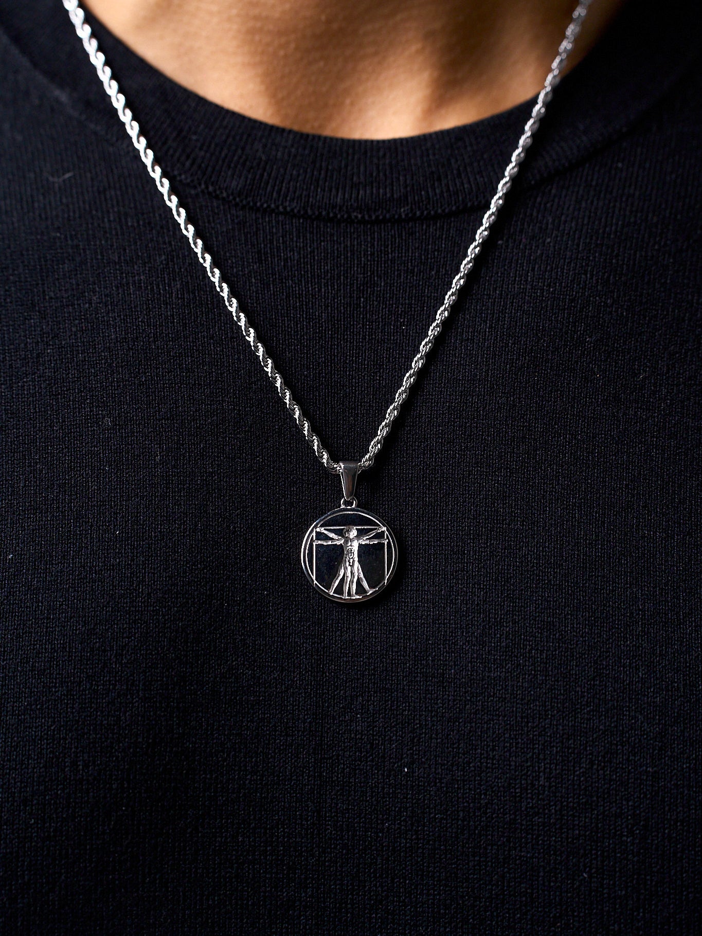 VITRUVIAN PENDANT (WHITE GOLD)