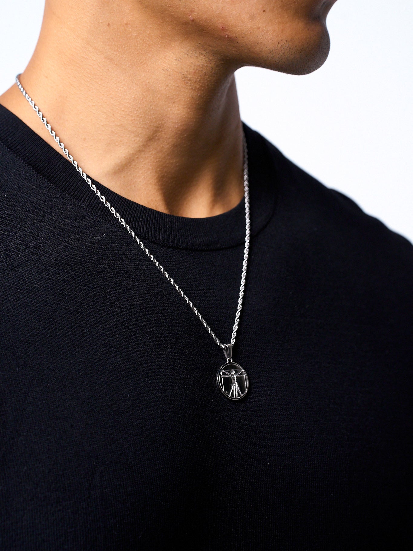 VITRUVIAN PENDANT (WHITE GOLD)