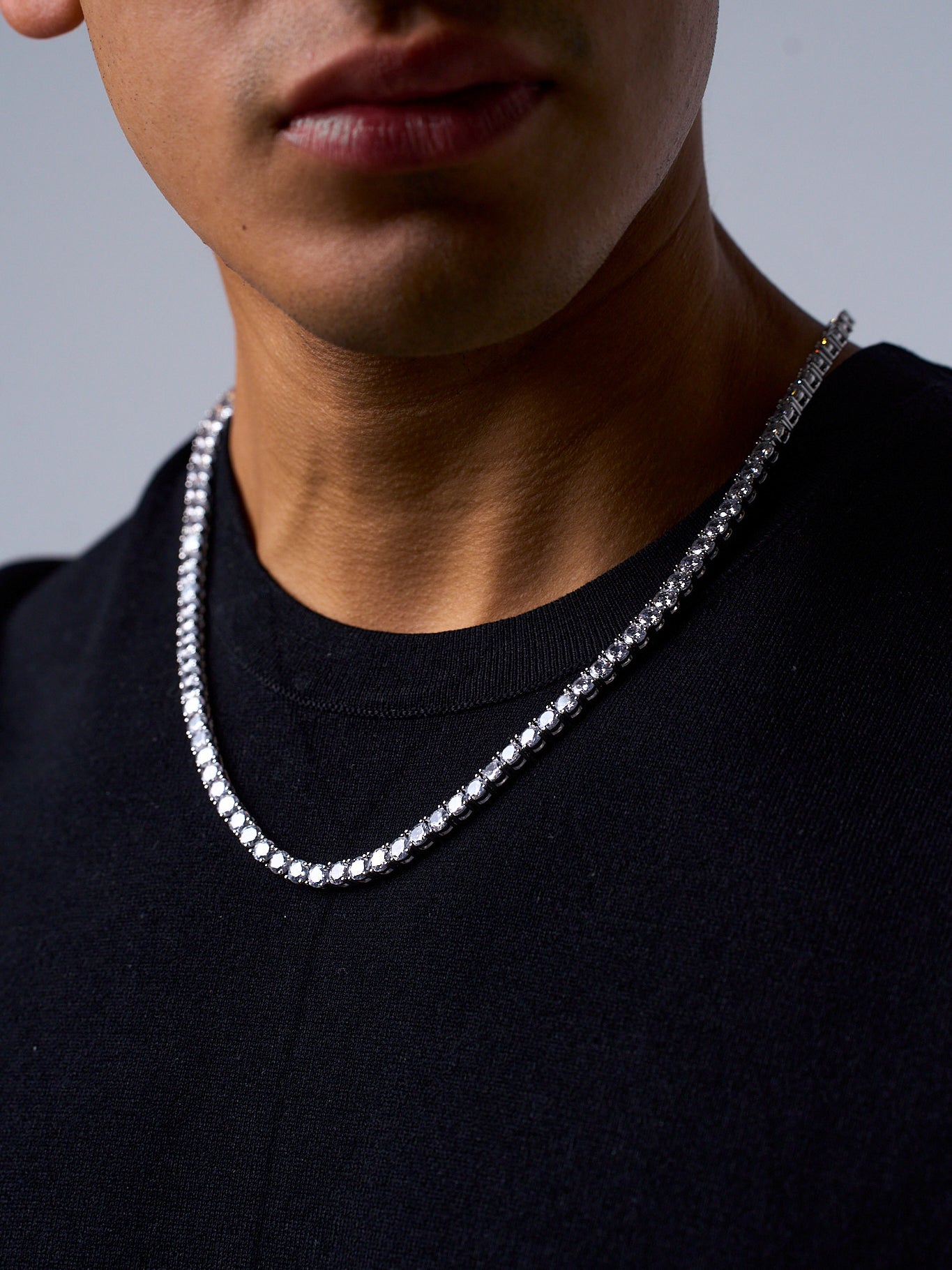 TENNIS CHAIN (WHITE GOLD) 5MM