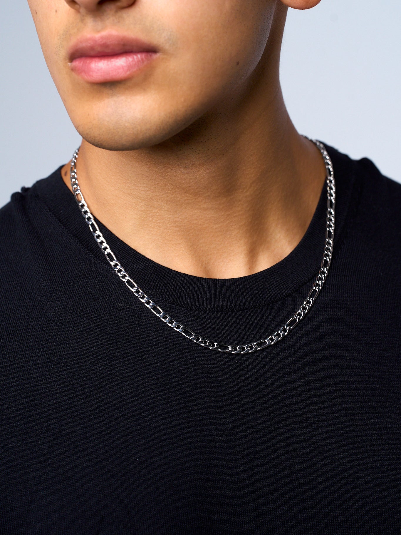 FIGARO CHAIN (WHITE GOLD) 5MM