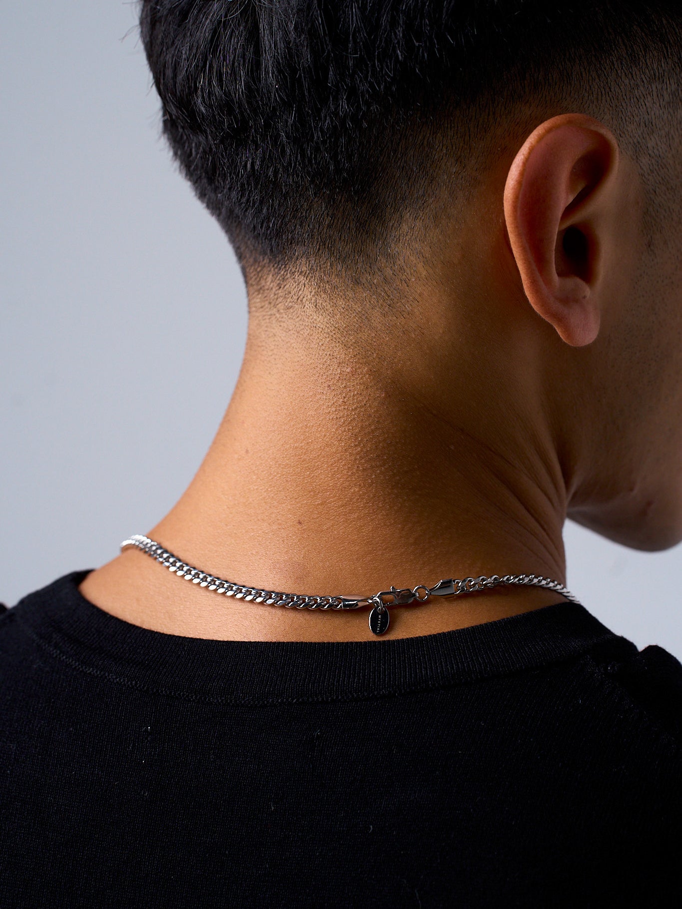 CUBAN CHAIN (WHITE GOLD) 5MM