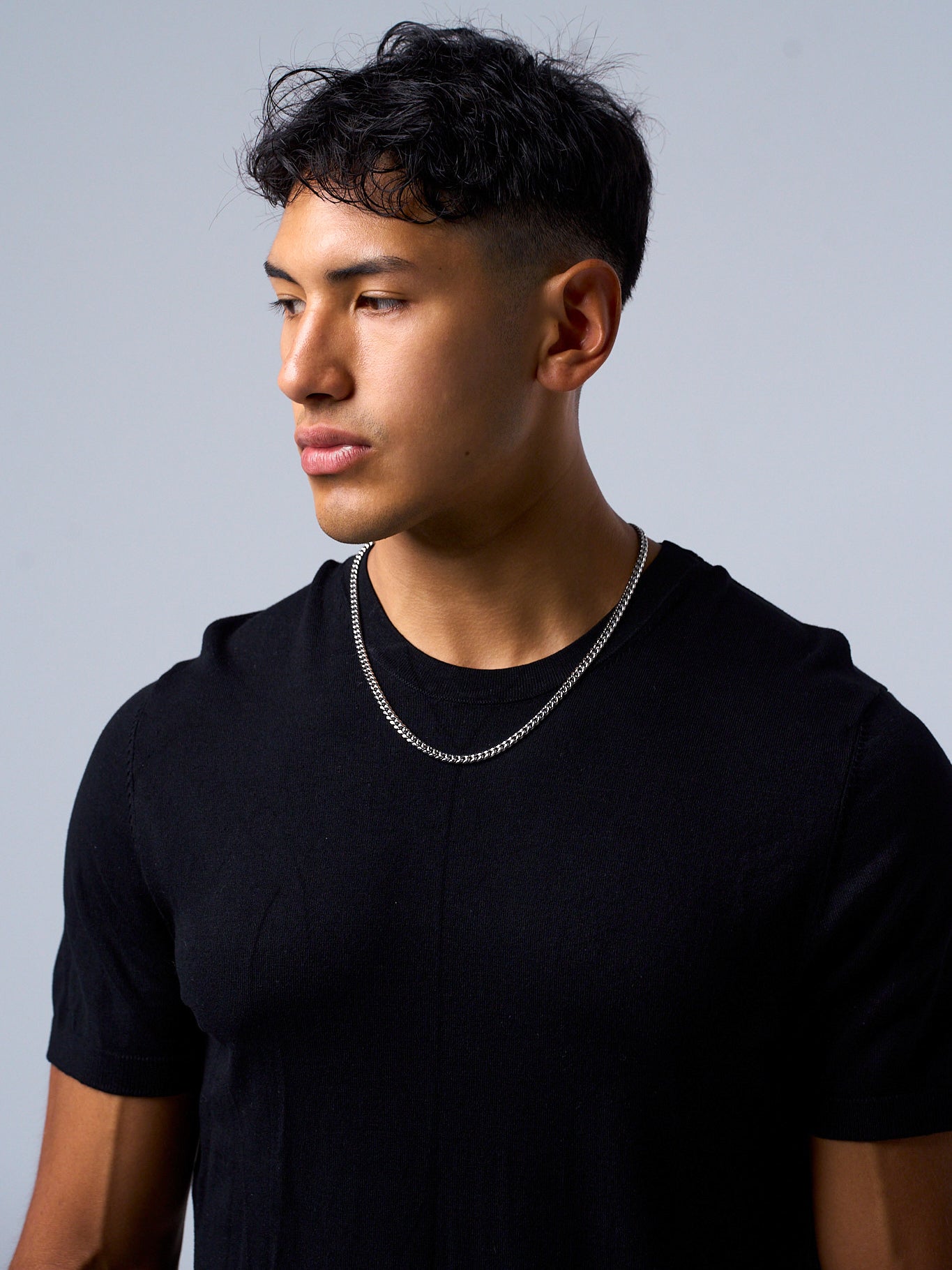 CUBAN CHAIN (WHITE GOLD) 5MM