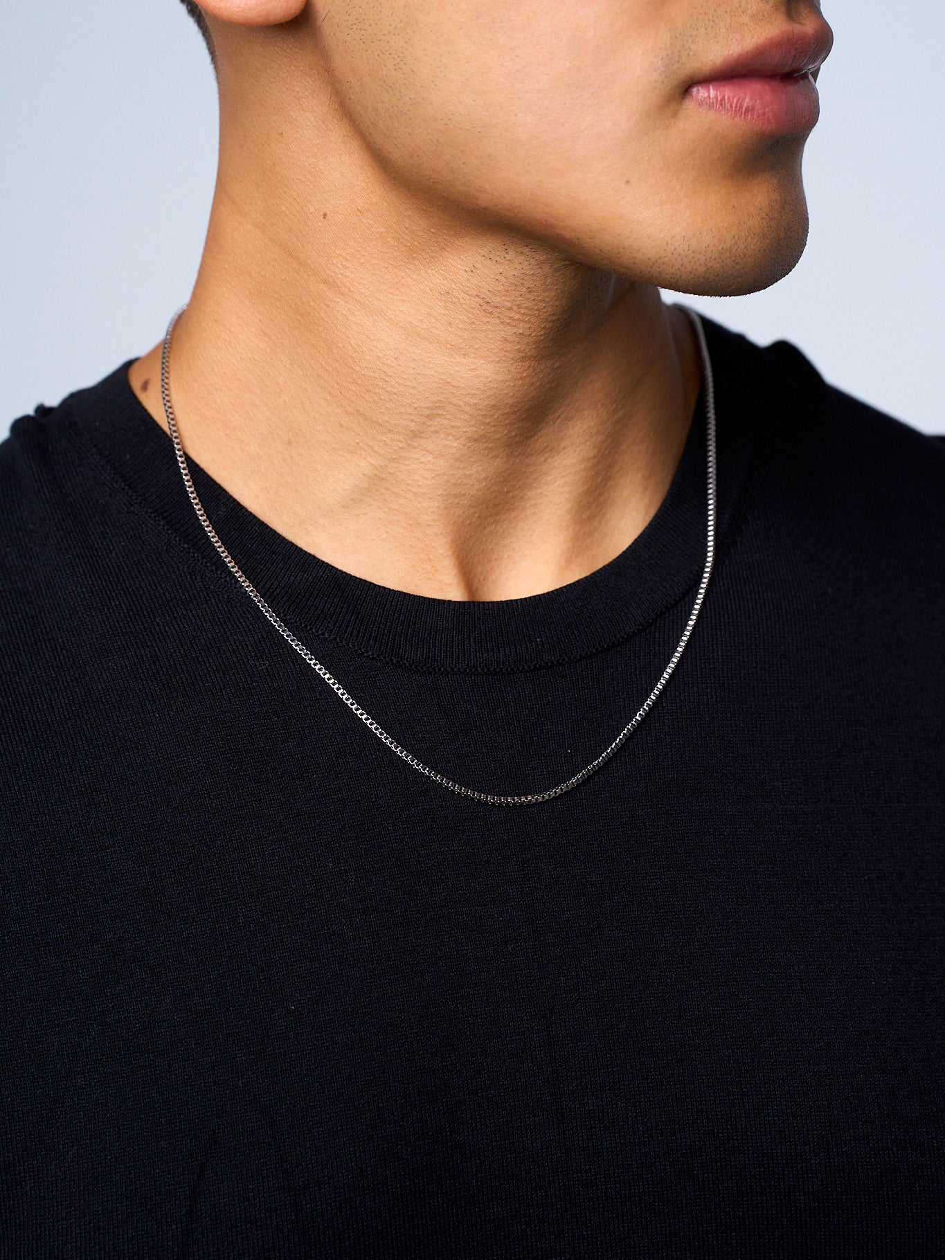 BOX CHAIN (WHITE GOLD) 2MM