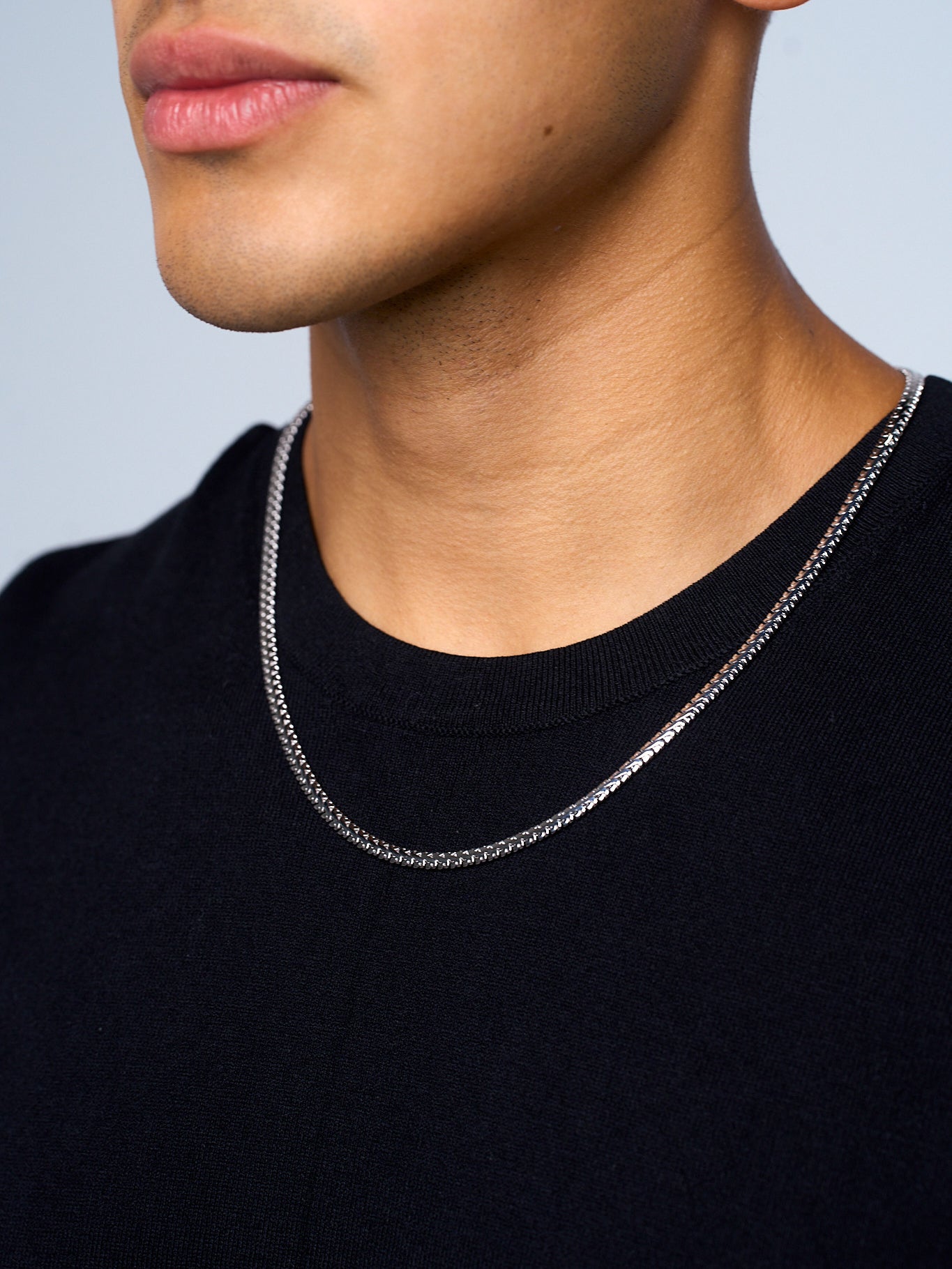 SNAKE CHAIN (WHITE GOLD) 4MM