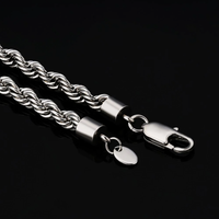 ROPE CHAIN (WHITE GOLD) 3MM