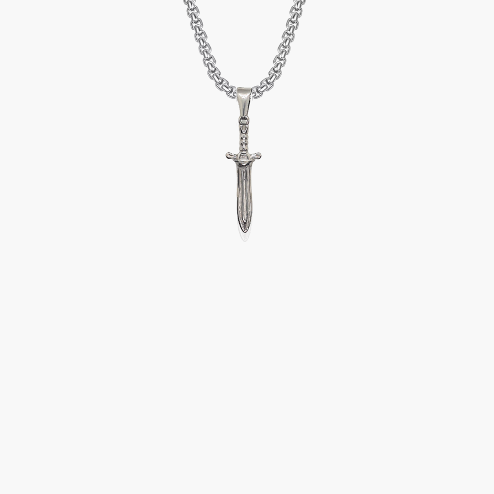 ATHAME PENDANT (WHITE GOLD)